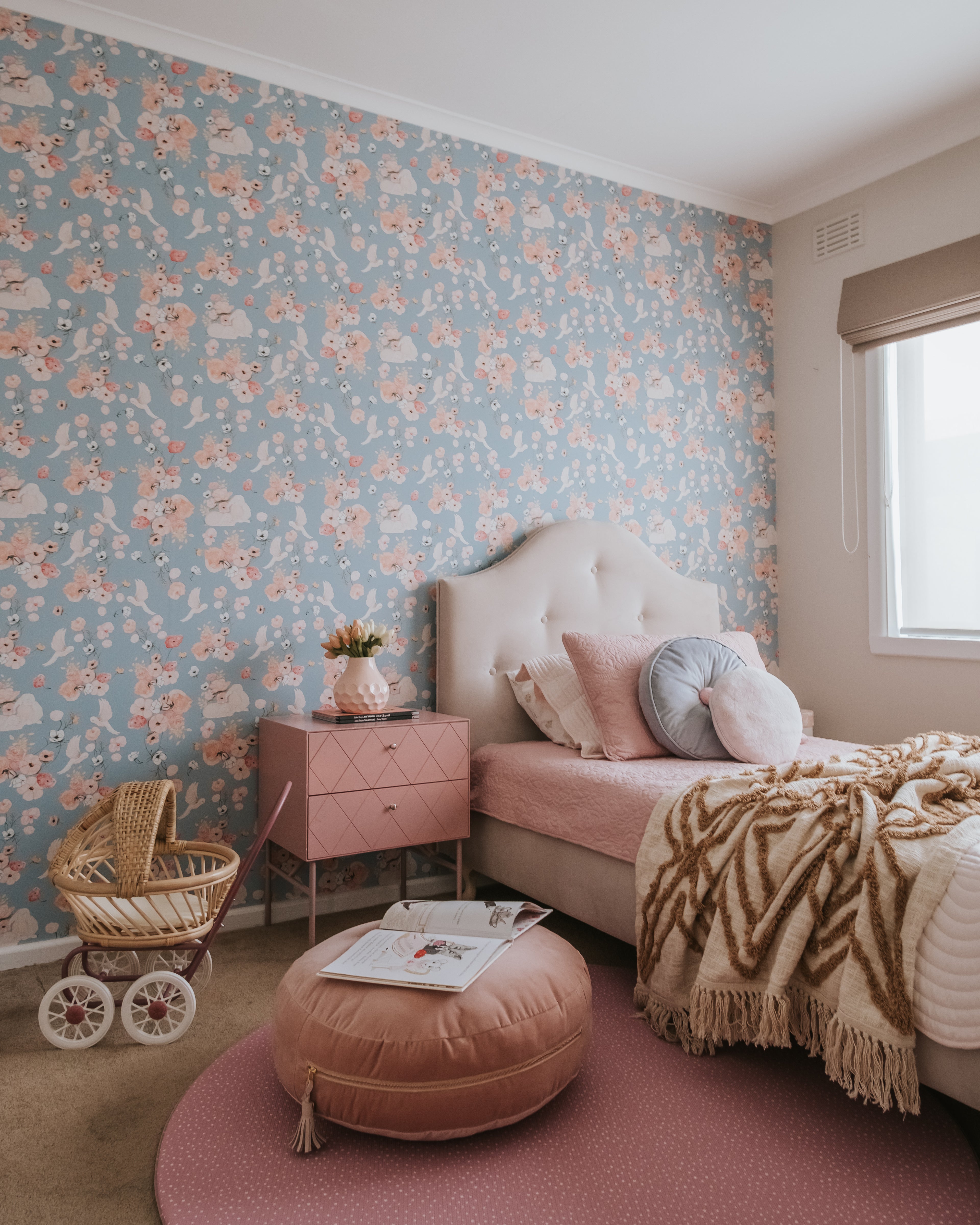 Cottontails Peel & Stick Kids Wallpaper