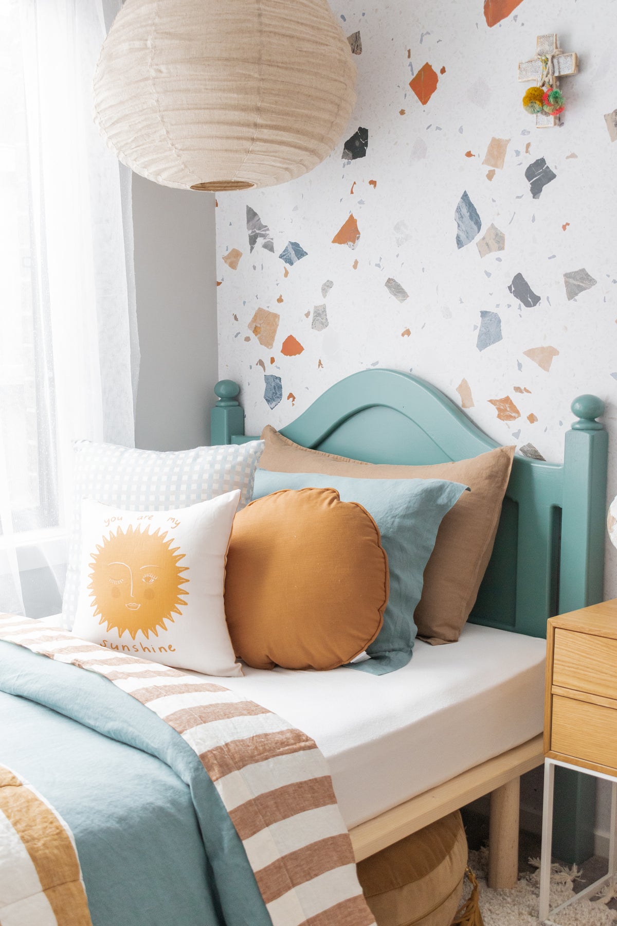 Terrazzo Peel & Stick Kids Wallpaper
