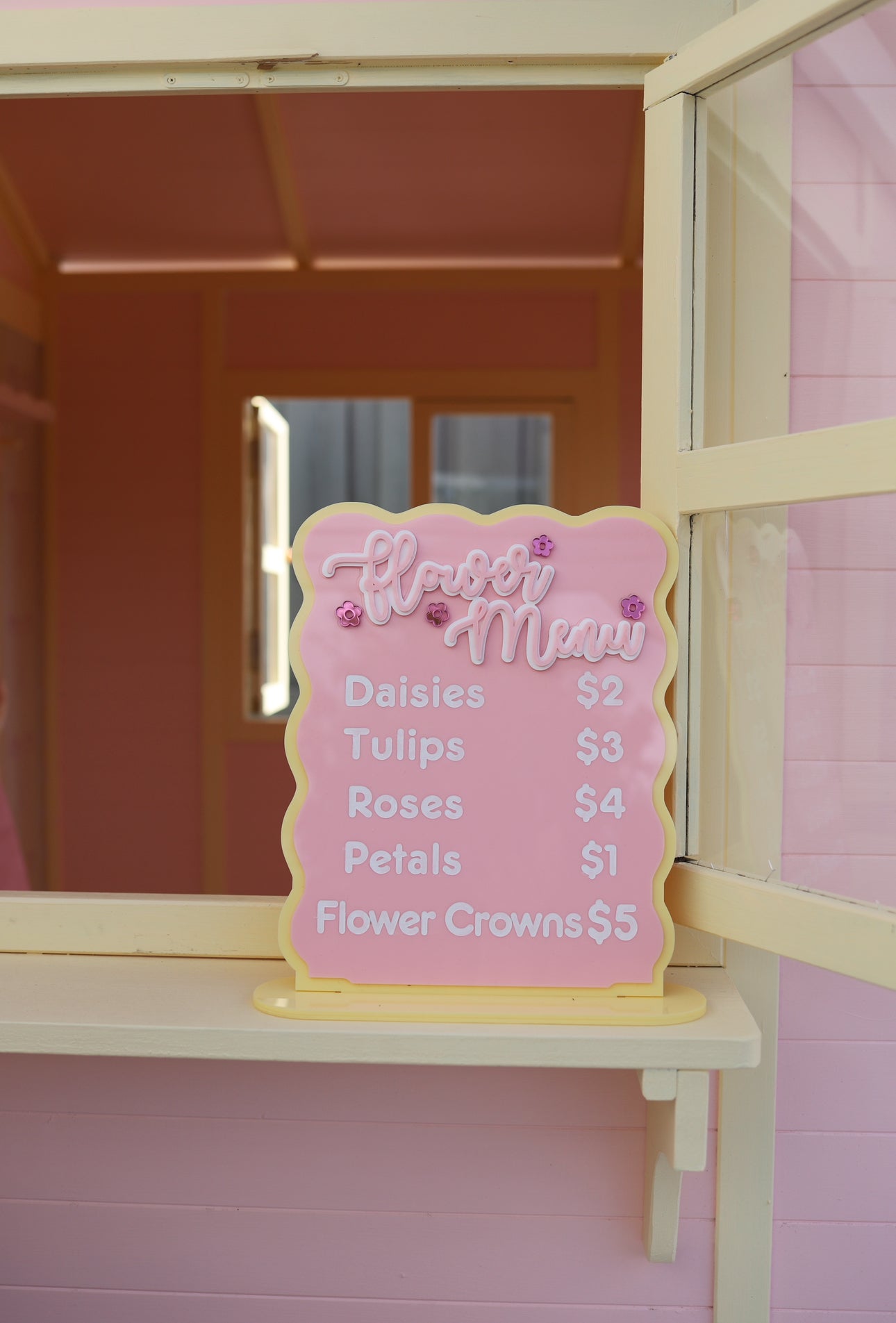 Flower Shop Play Menu