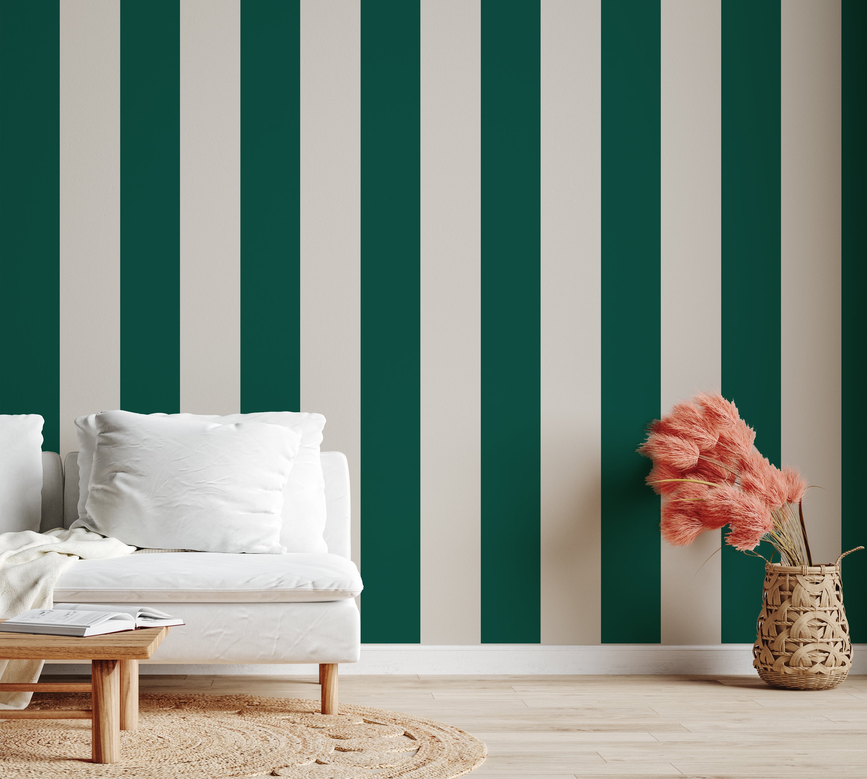 Big Stripes Peel & Stick Kids Wallpaper