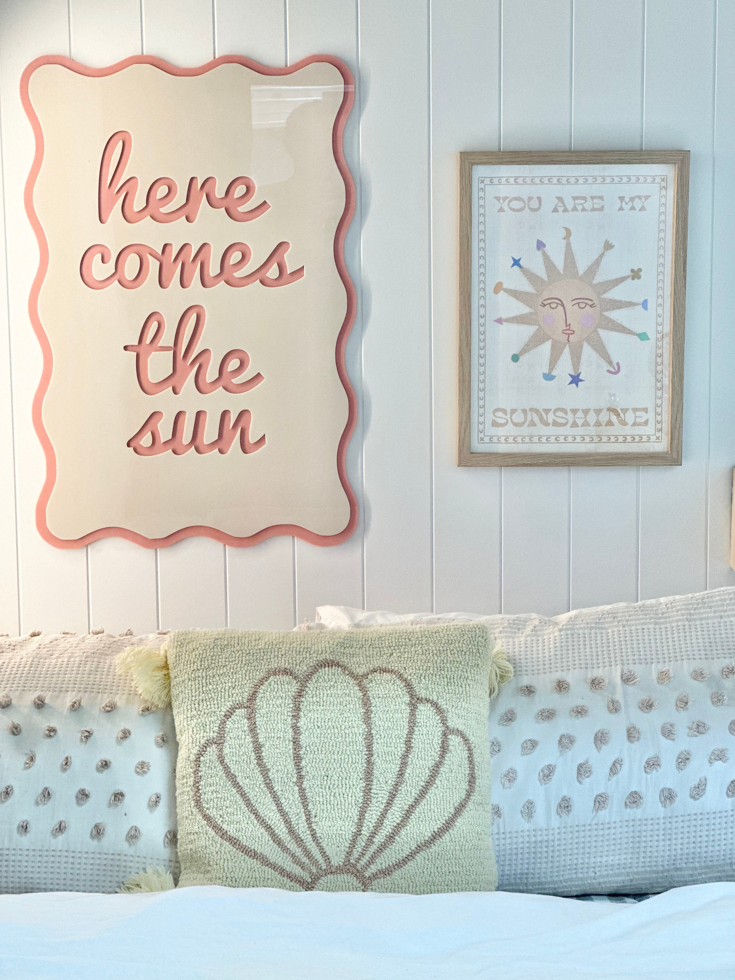 Wavy Wall Quotes Acrylic Art