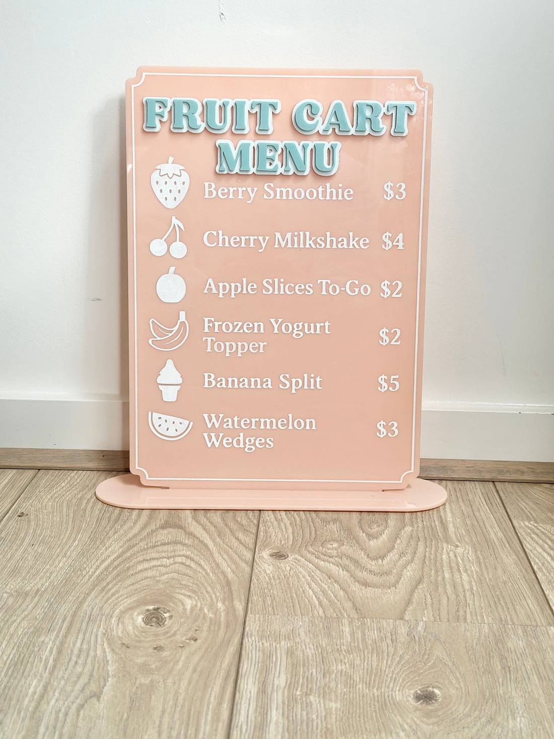 Fruit Cart Menu Stand