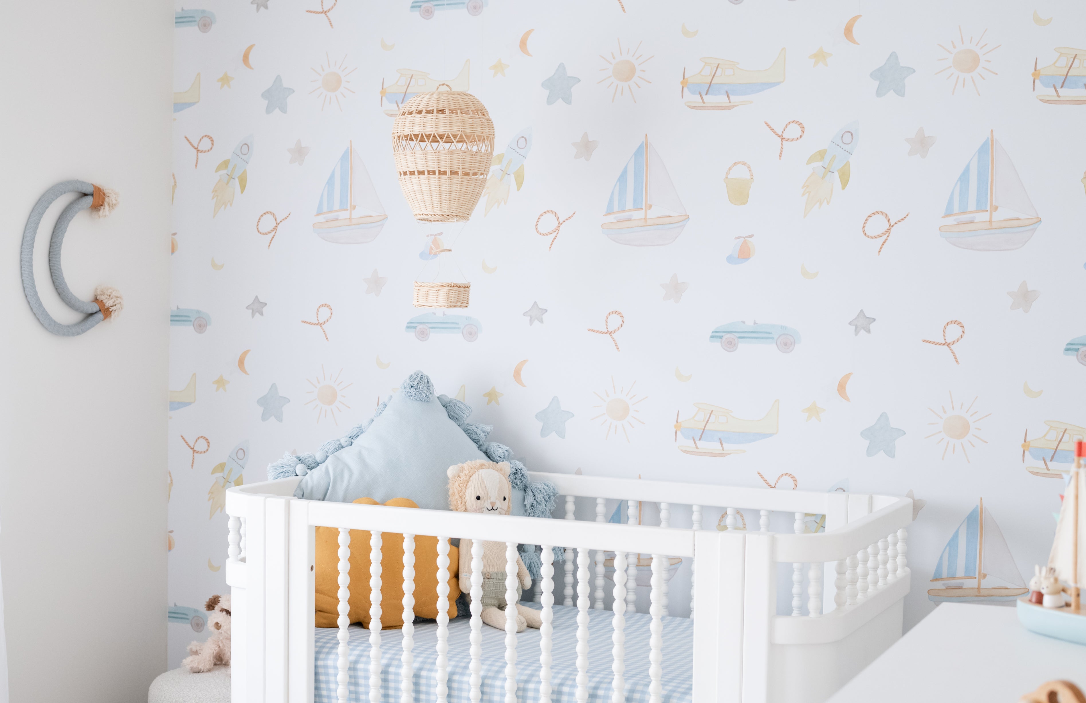 Ahoy Dreamer Peel & Stick Kids Wallpaper