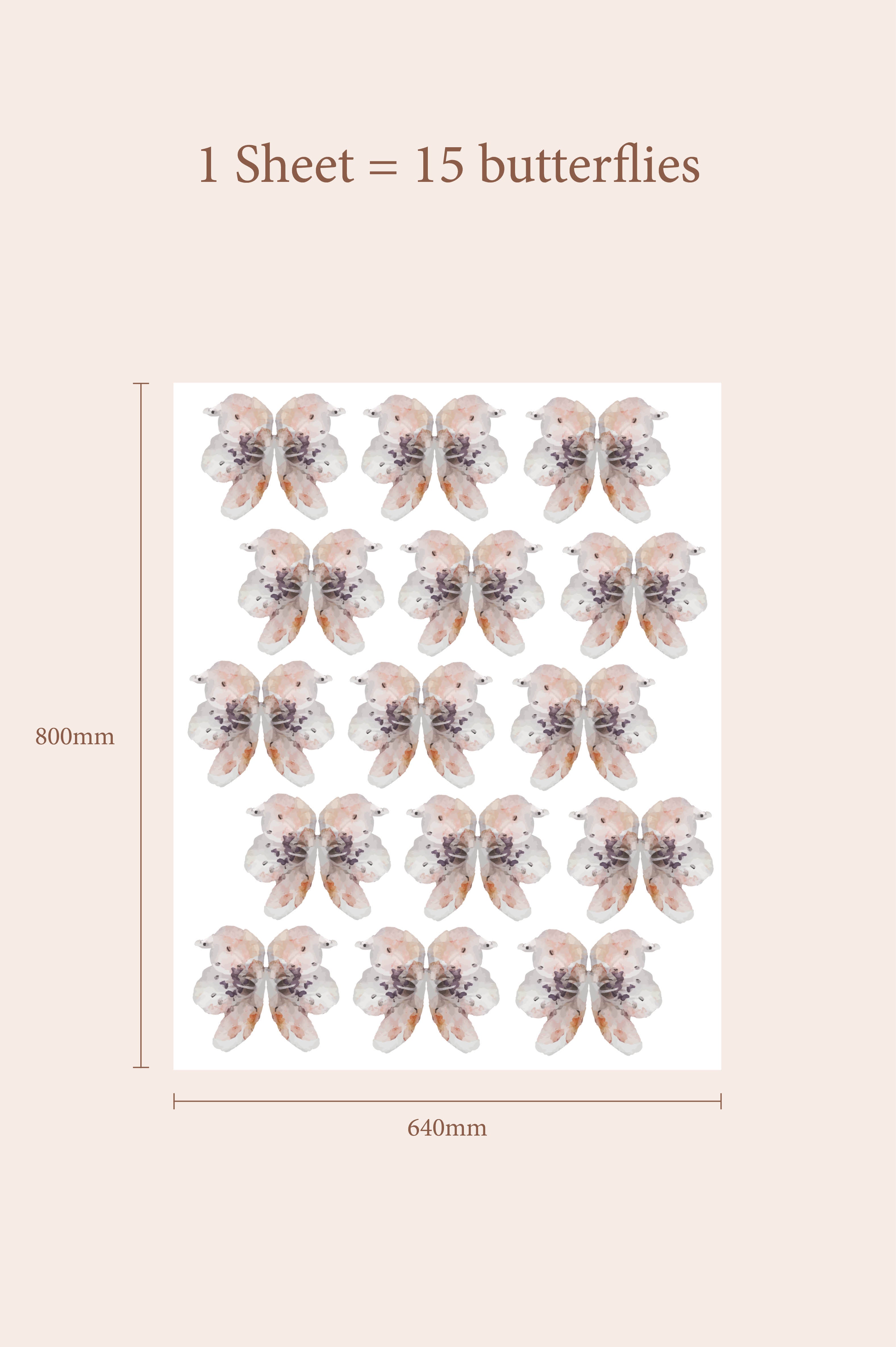 Amber Butterfly Wall Decals by Talia Designs