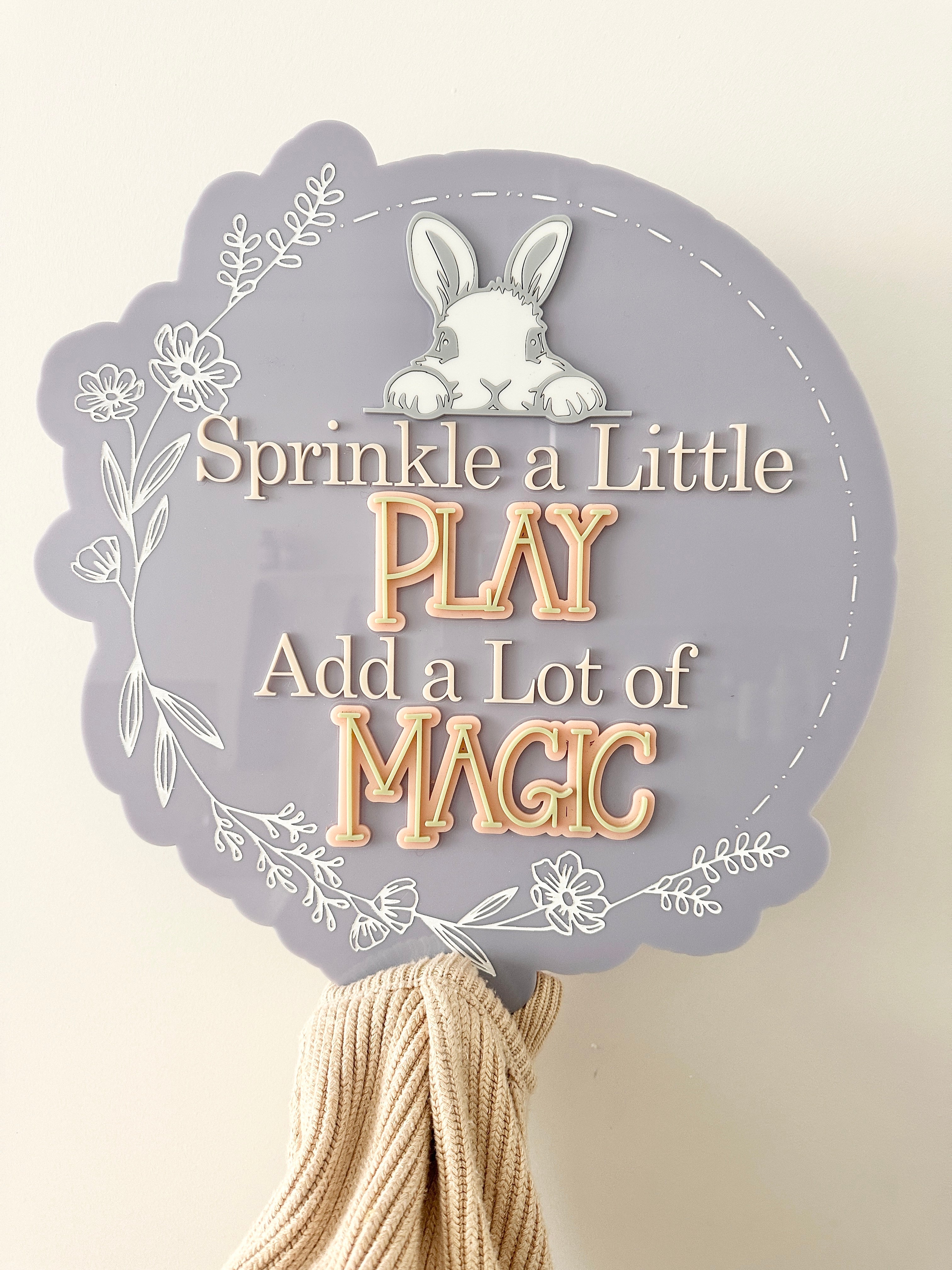 Sprinkle Play & Magic Wall Plaque