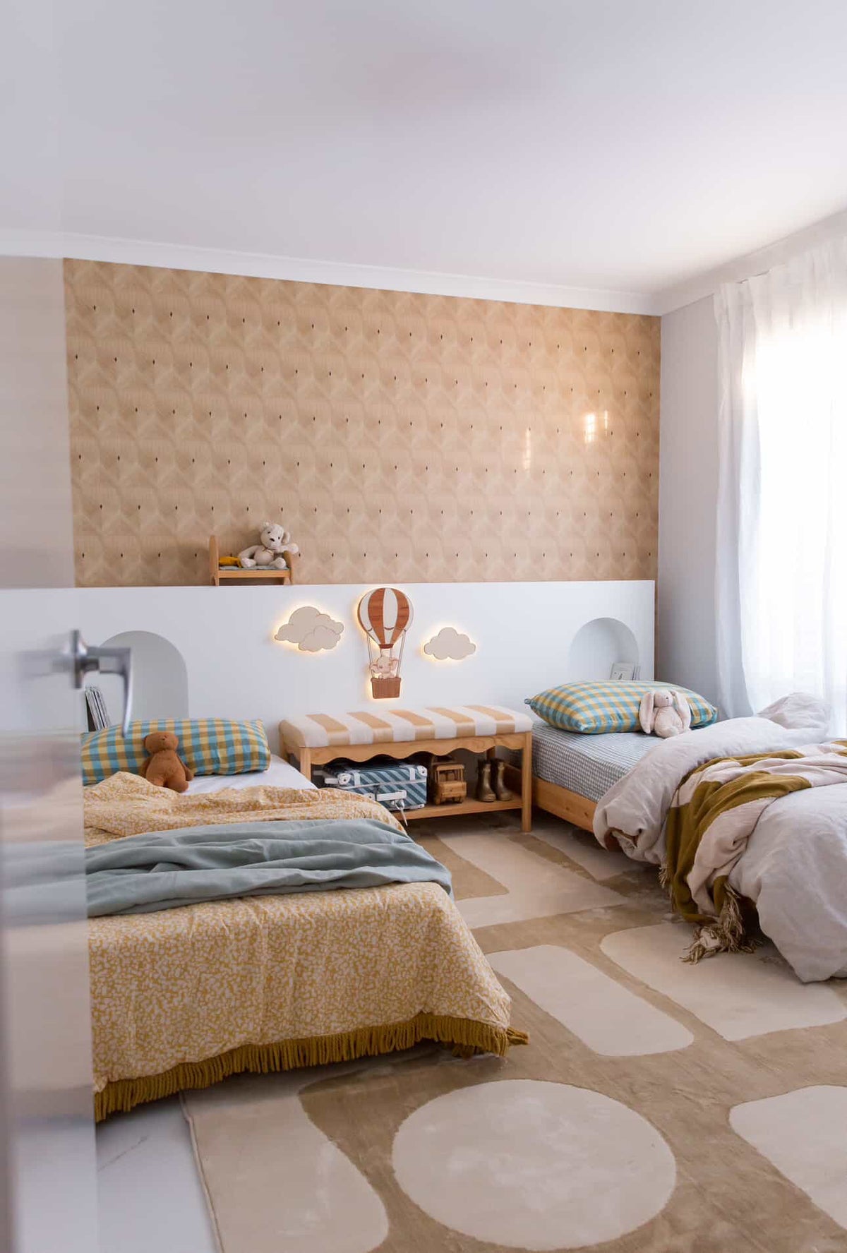 Faux Timber Panelling Wallpaper for Warm Neutral Interiors