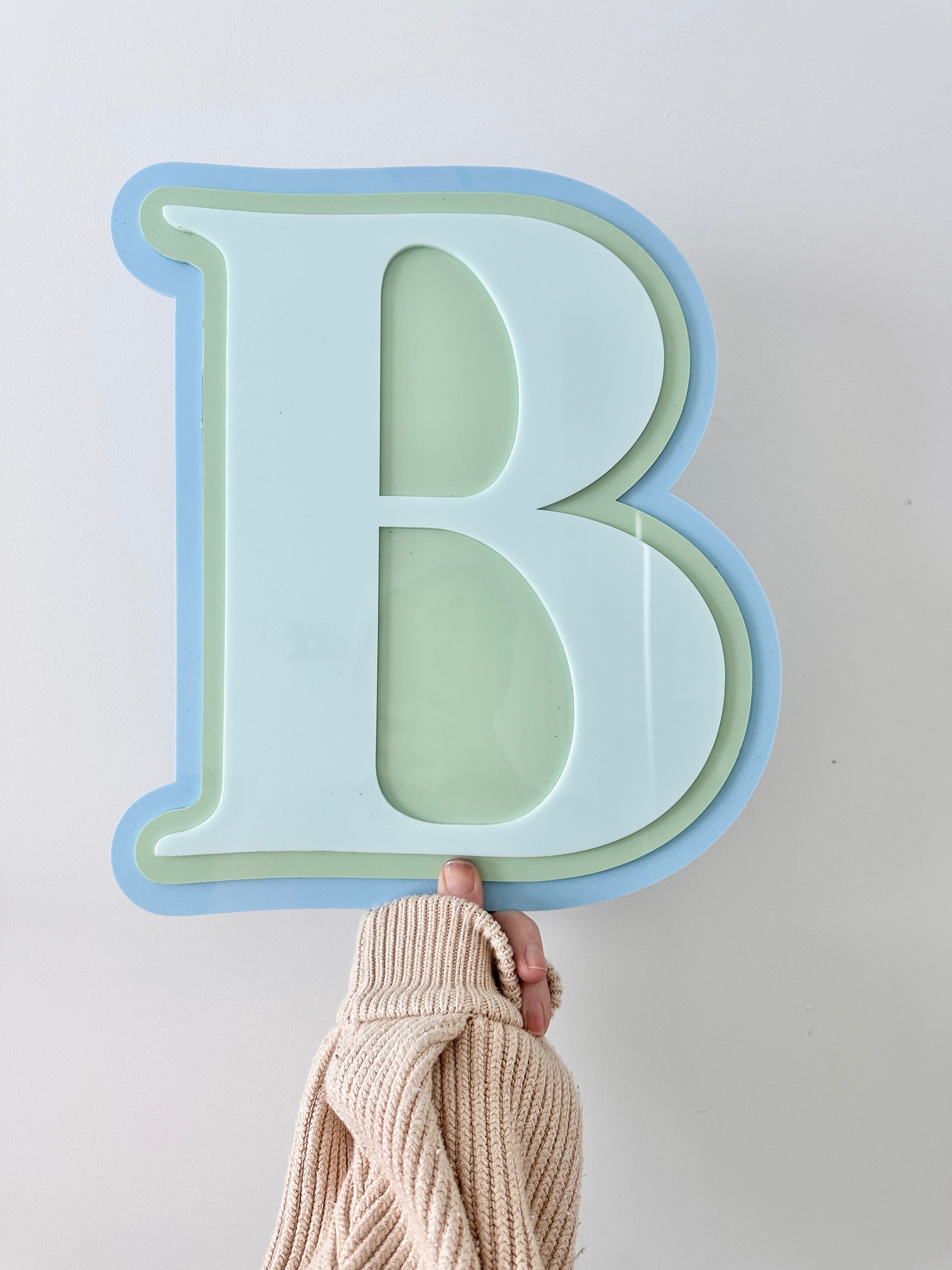 Personalised Large Initial Plaque