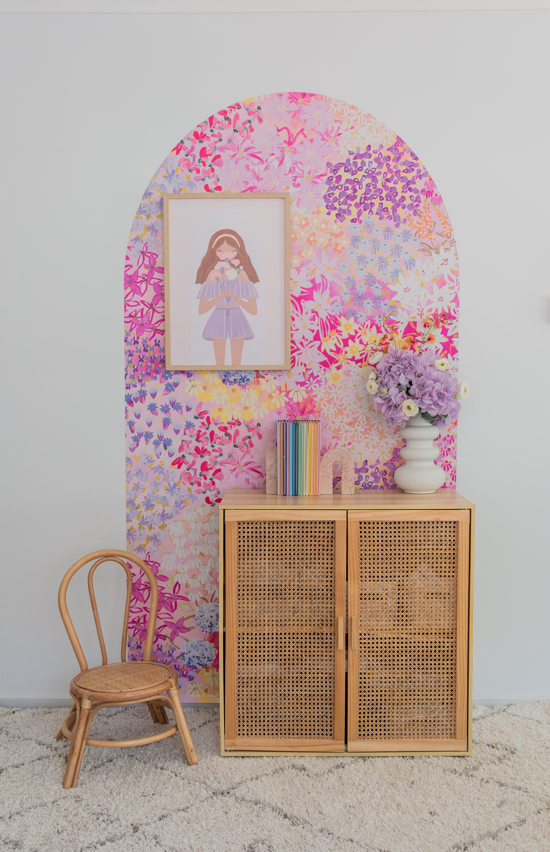 Floral Fantasy Arch Decals ( two sizes)