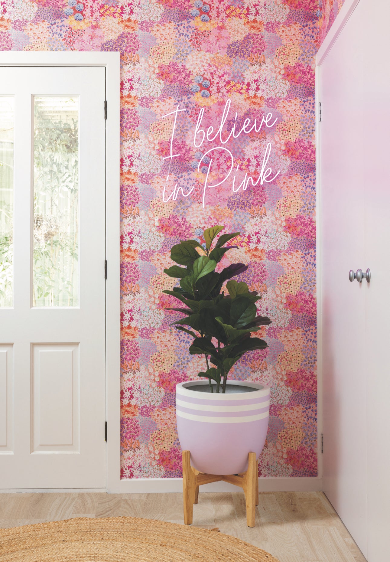 Floral Fantasy Peel & Stick Kids Wallpaper