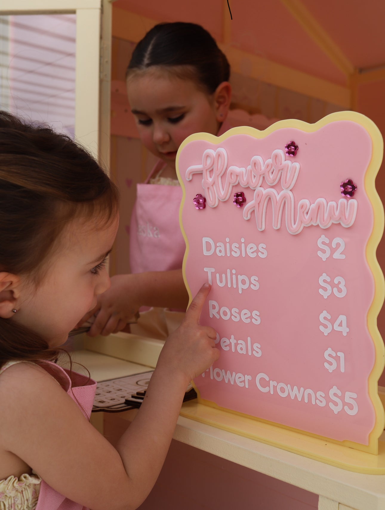 Flower Shop Play Menu