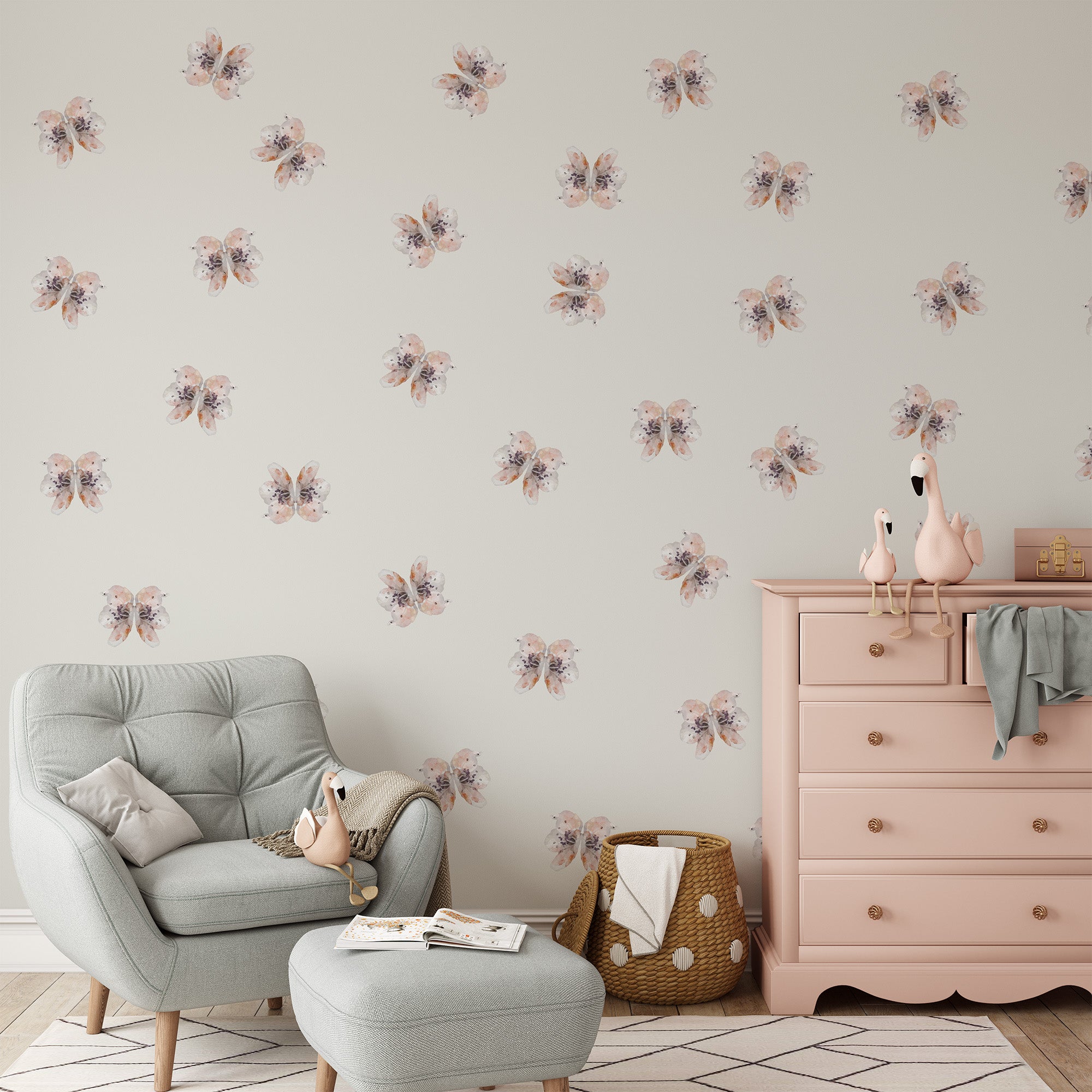 Amber Butterfly Wall Decals by Talia Designs