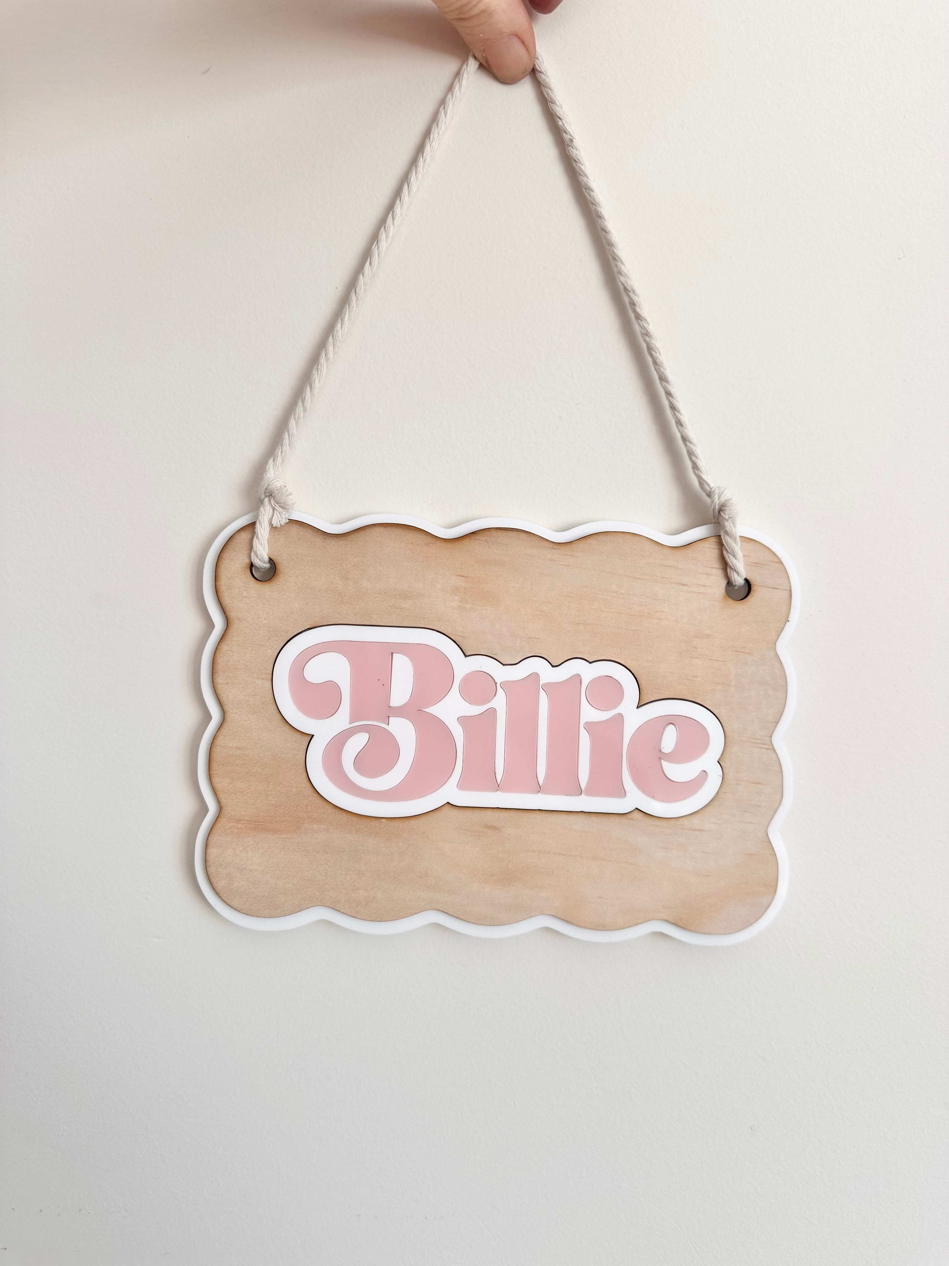Personalised Door Sign β Custom Name Plaque for Kids&