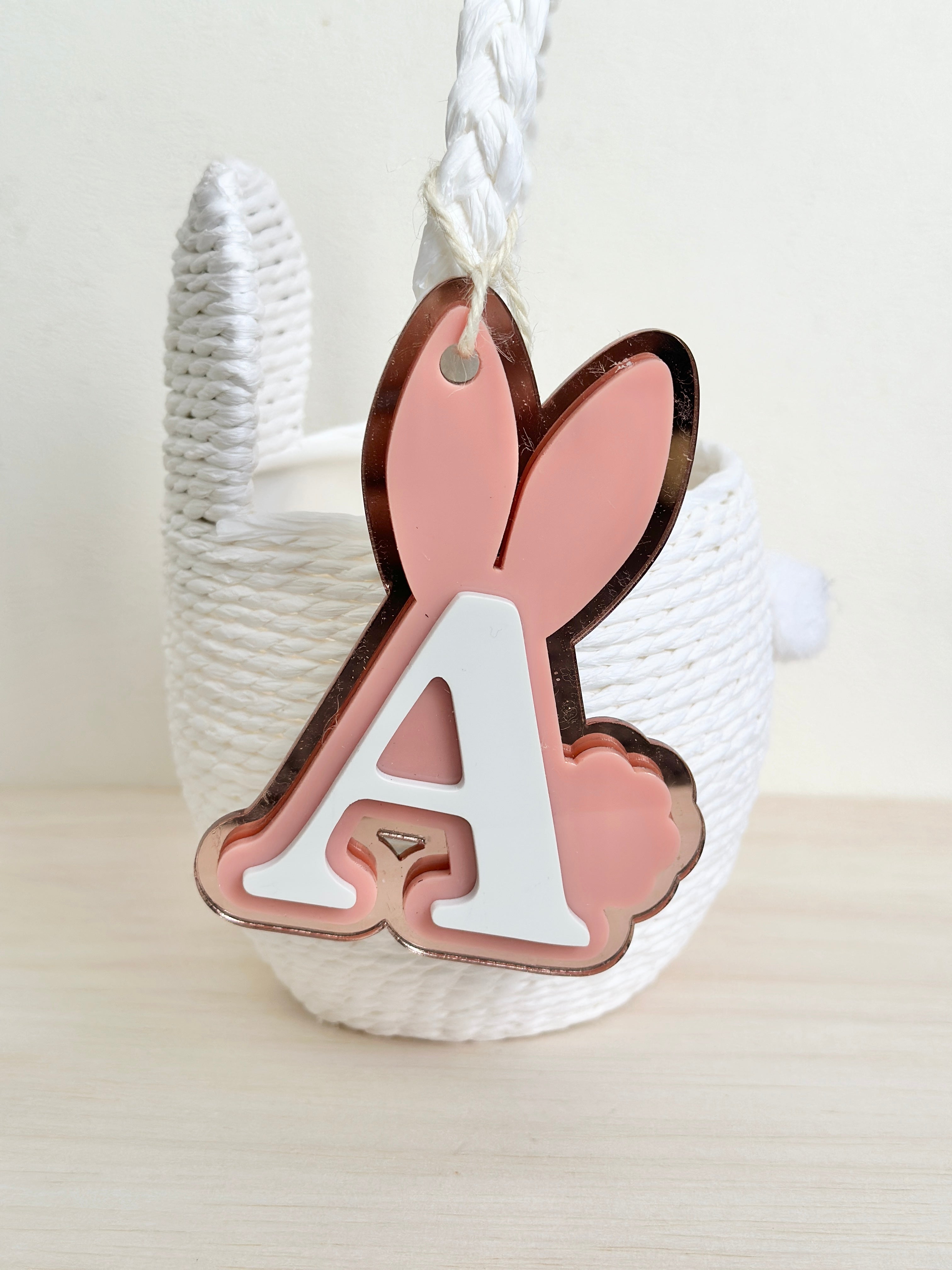 Personalised Bunny Letter Tag