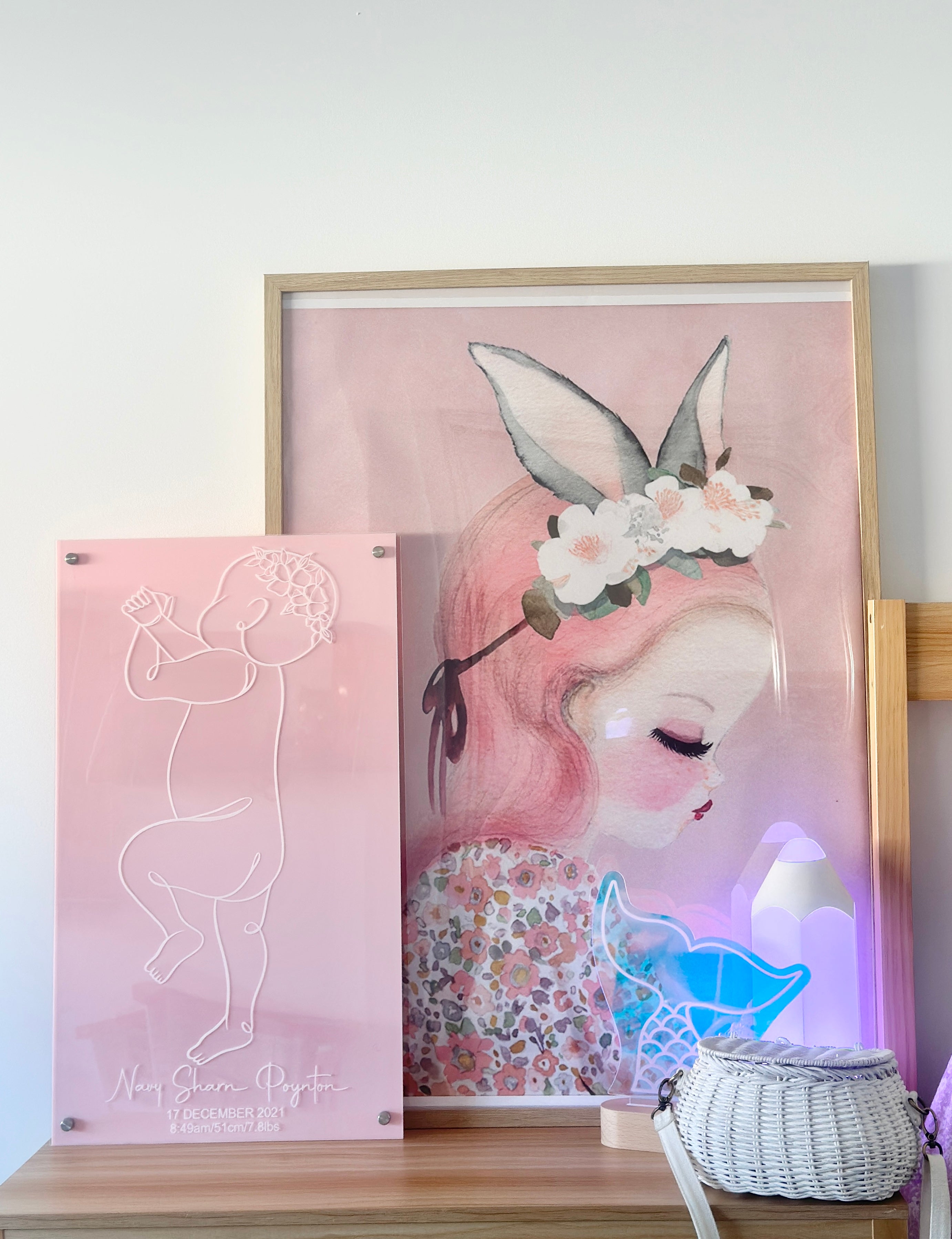 1:1 Birth Scale Plaque Backing Peice