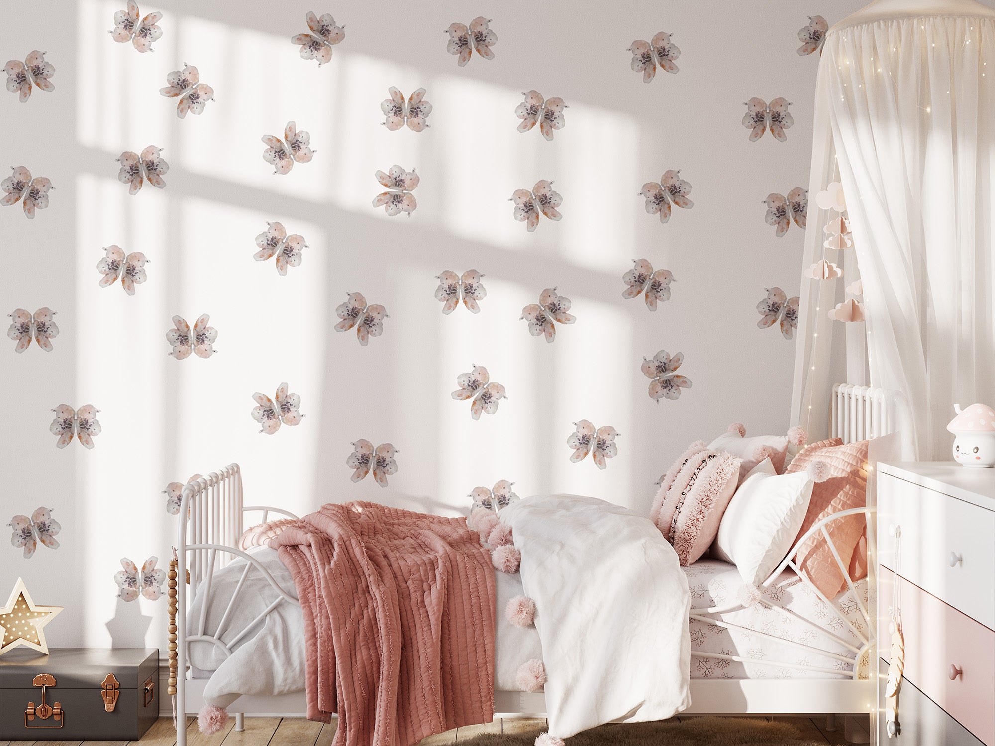 Amber Butterfly Wall Decals by Talia Designs