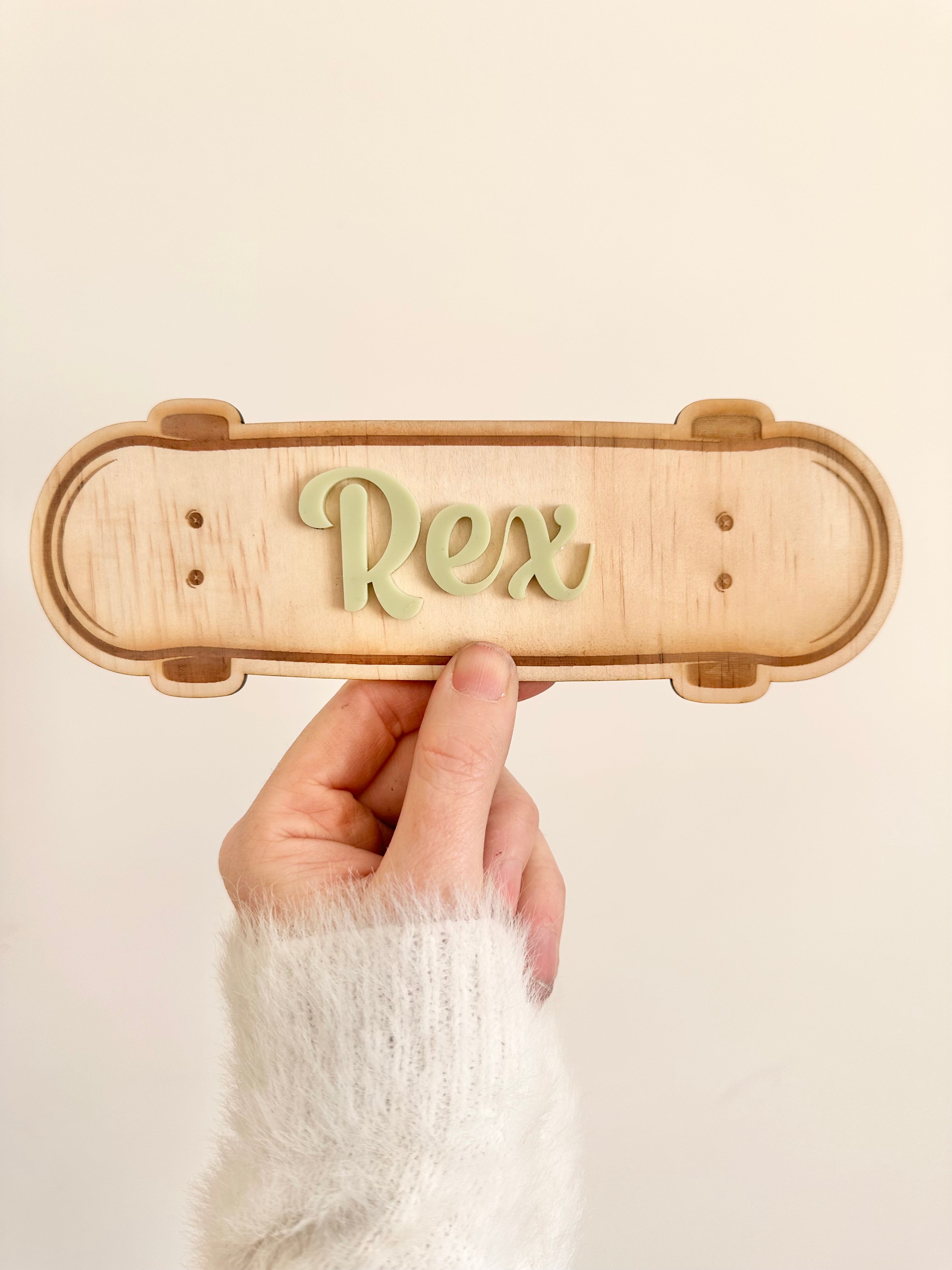 Skate Board Door Sign