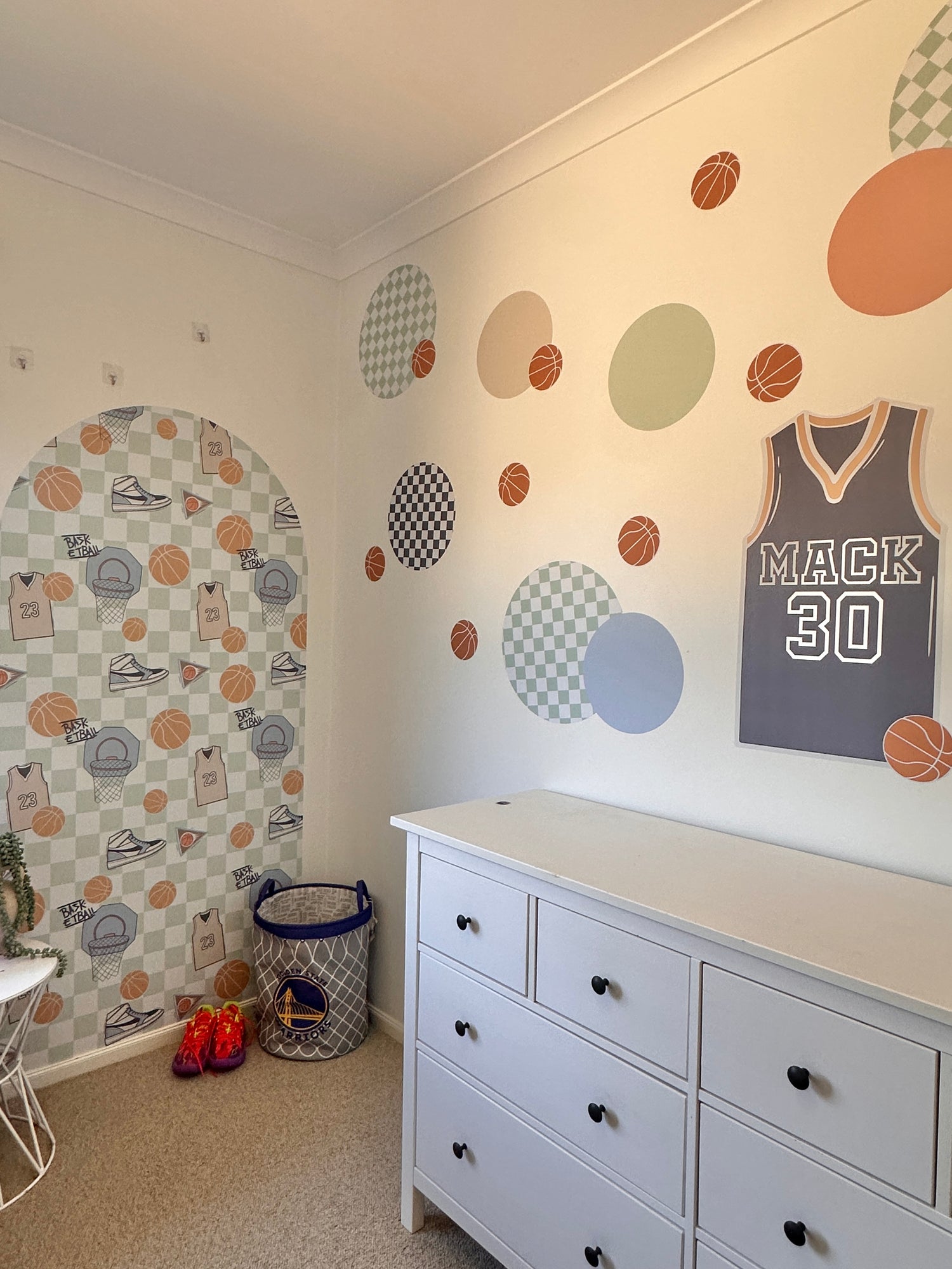 Personalised Basketball Jersey Wall Decal