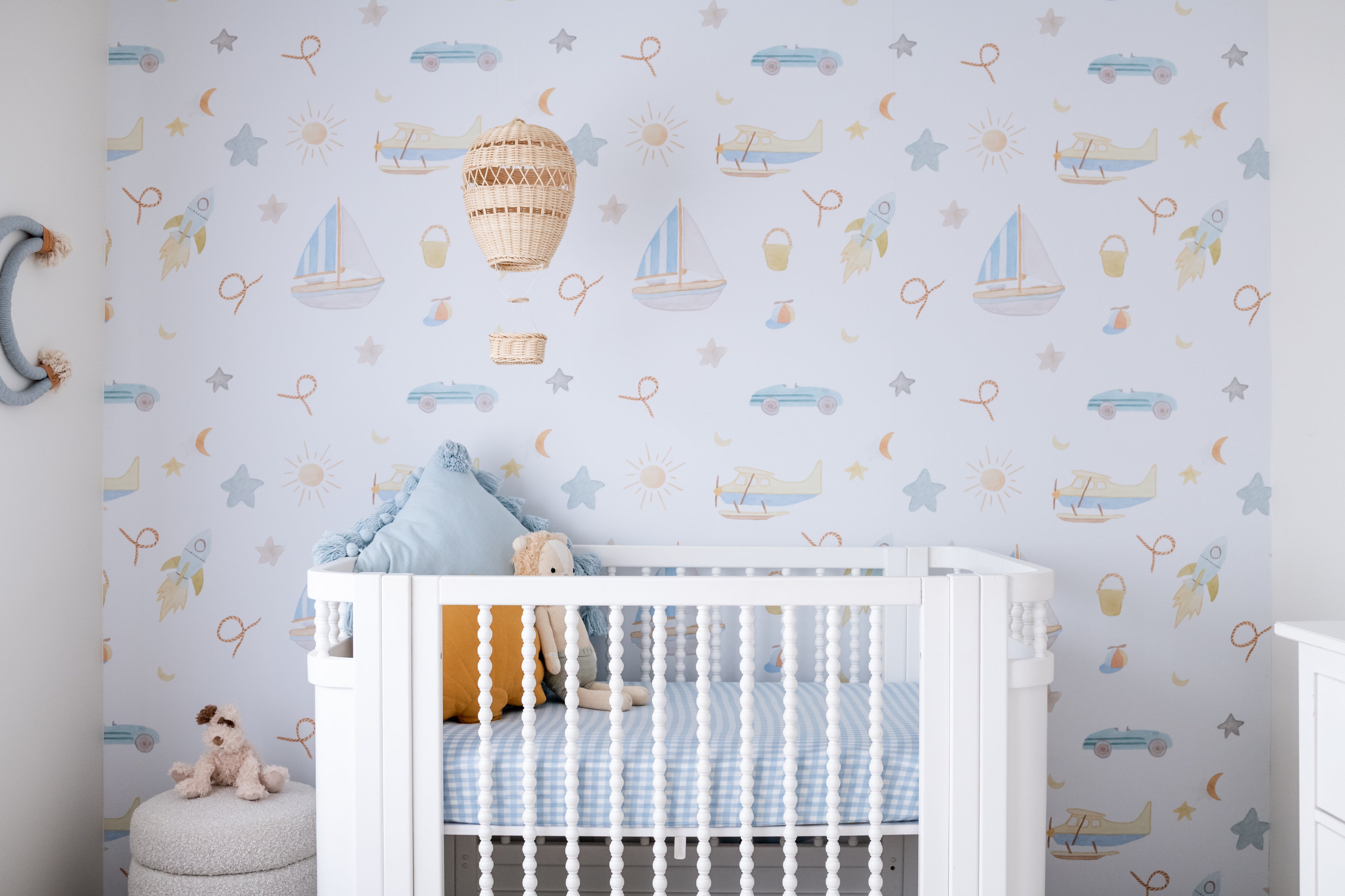 Ahoy Dreamer Peel & Stick Kids Wallpaper