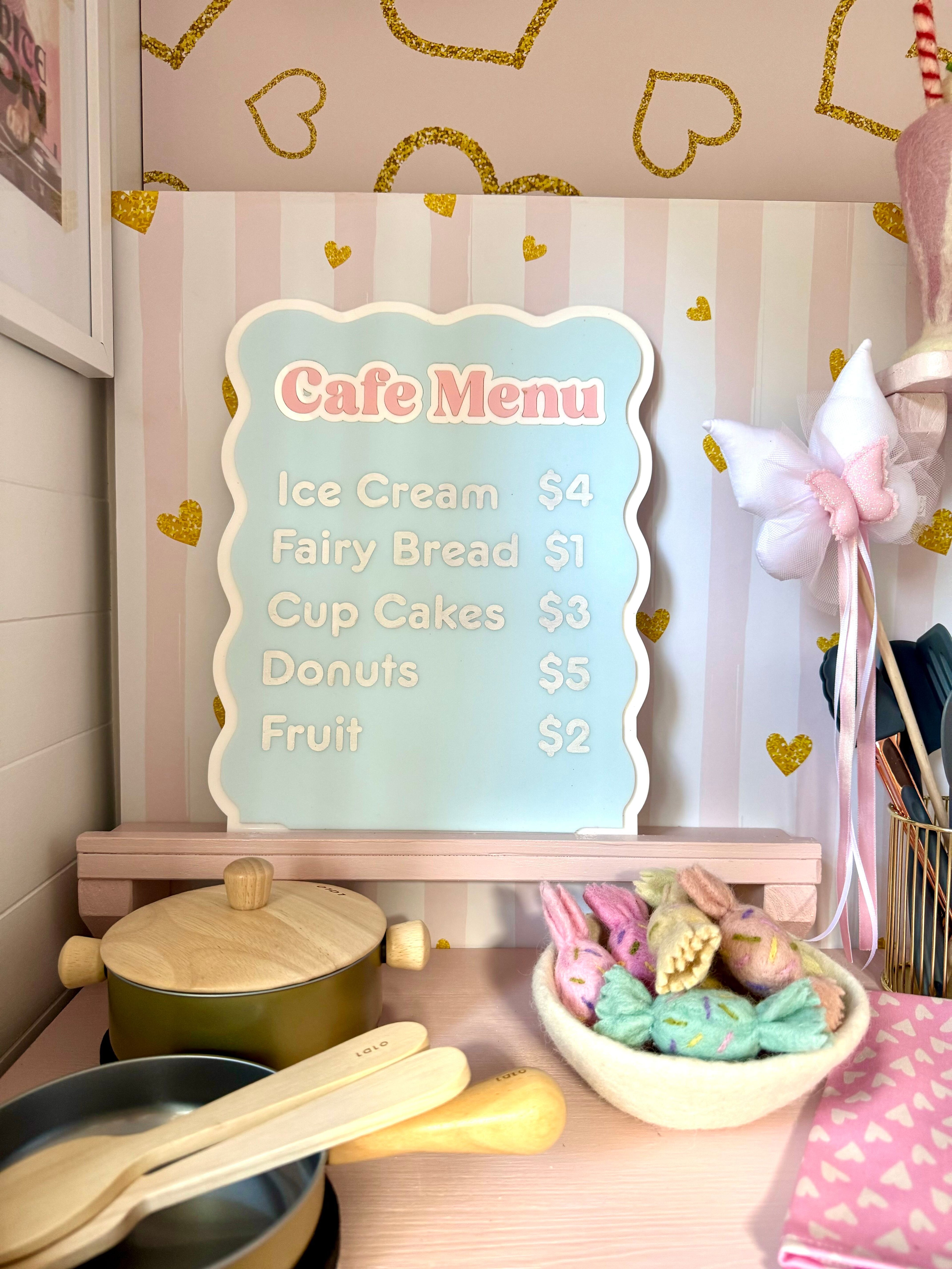 The Play Cafe Menu Bundle (Acrylic) Featured In Paris Hilton&