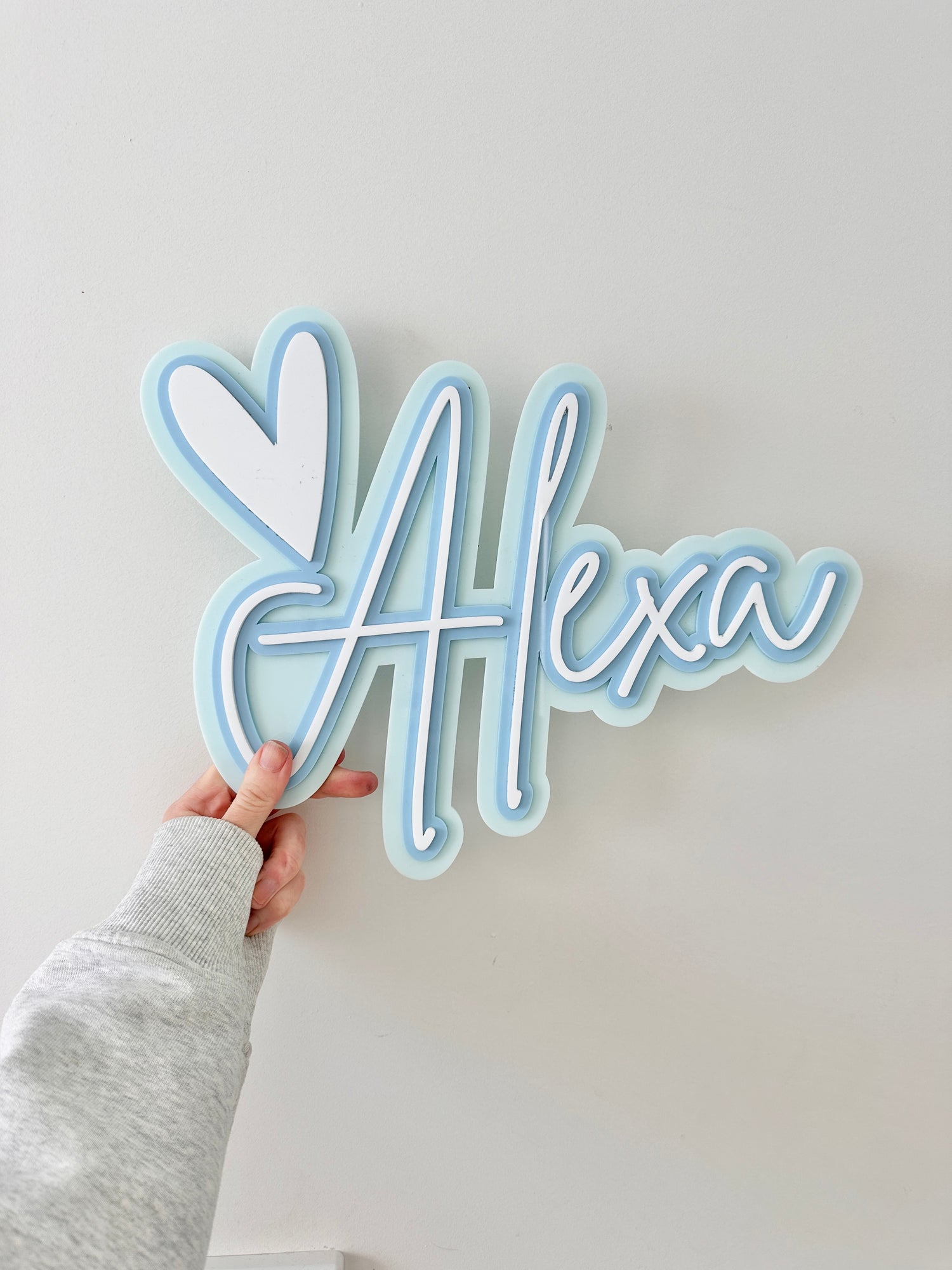 Heart Name Plaque