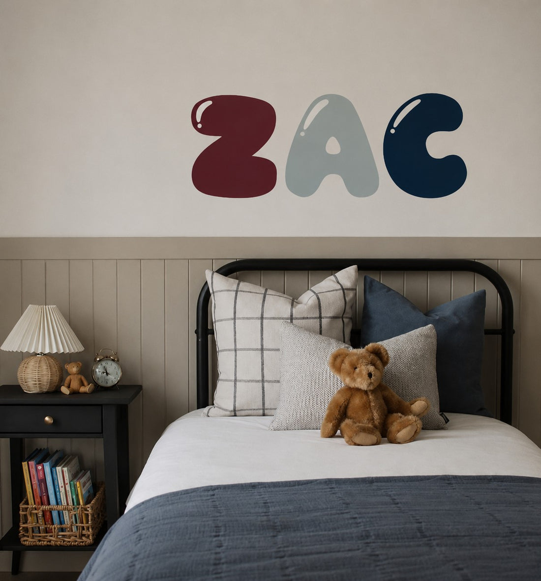 Custom Bubble Name Wall Decal | Personalised Kids Name Sticker