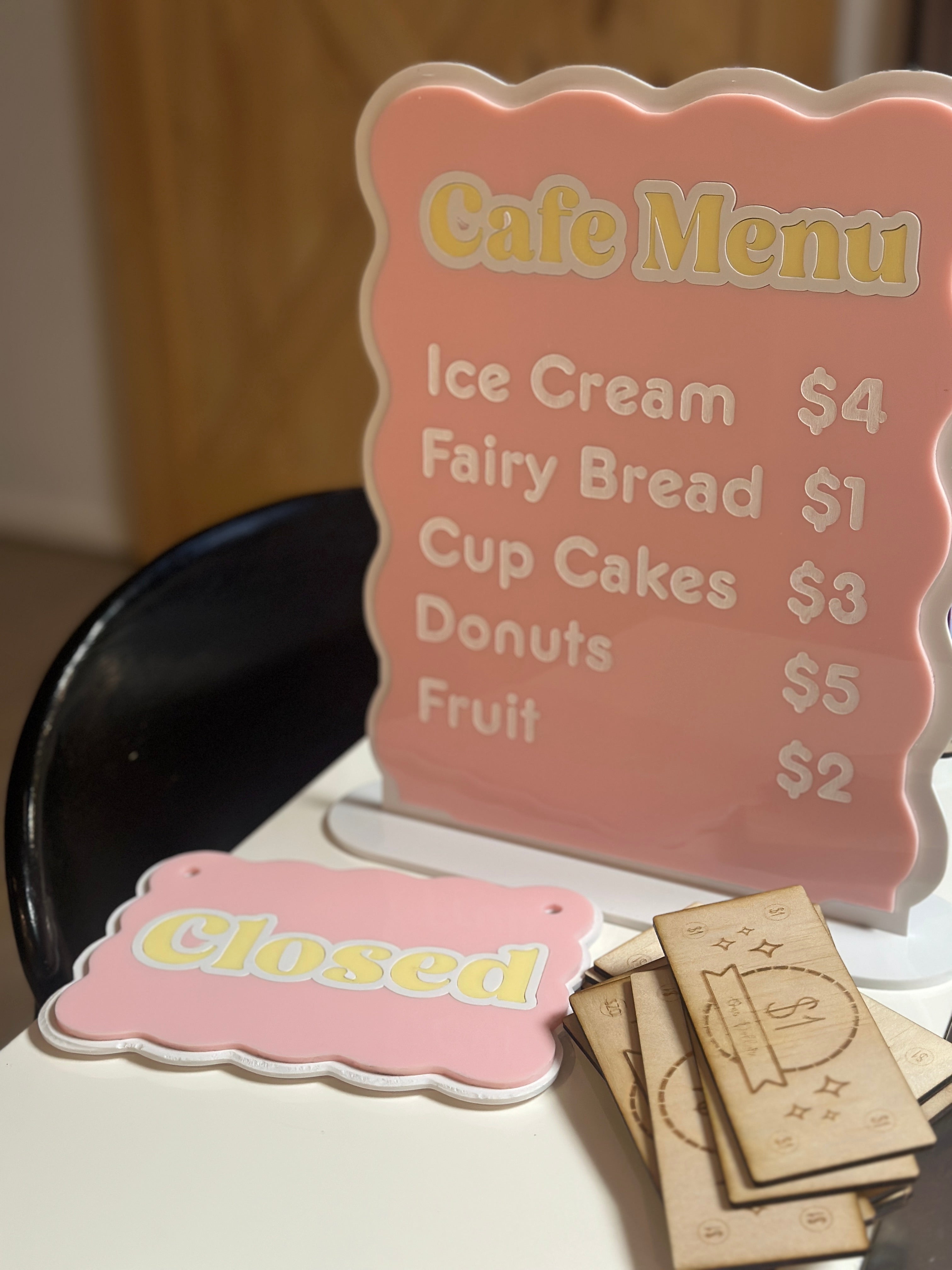 The Play Cafe Menu Bundle (Acrylic) Featured In Paris Hilton&