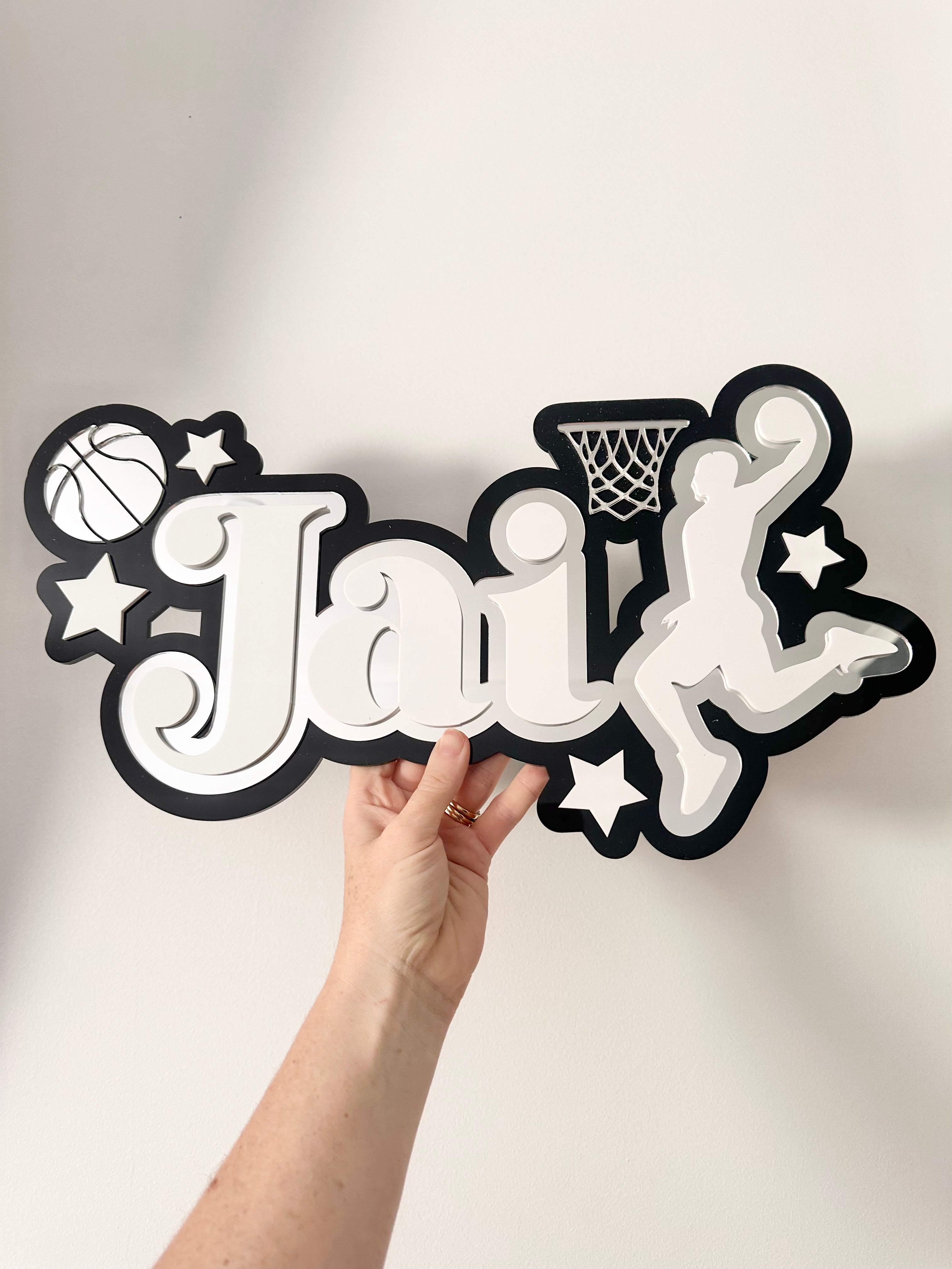 basketball name plaque