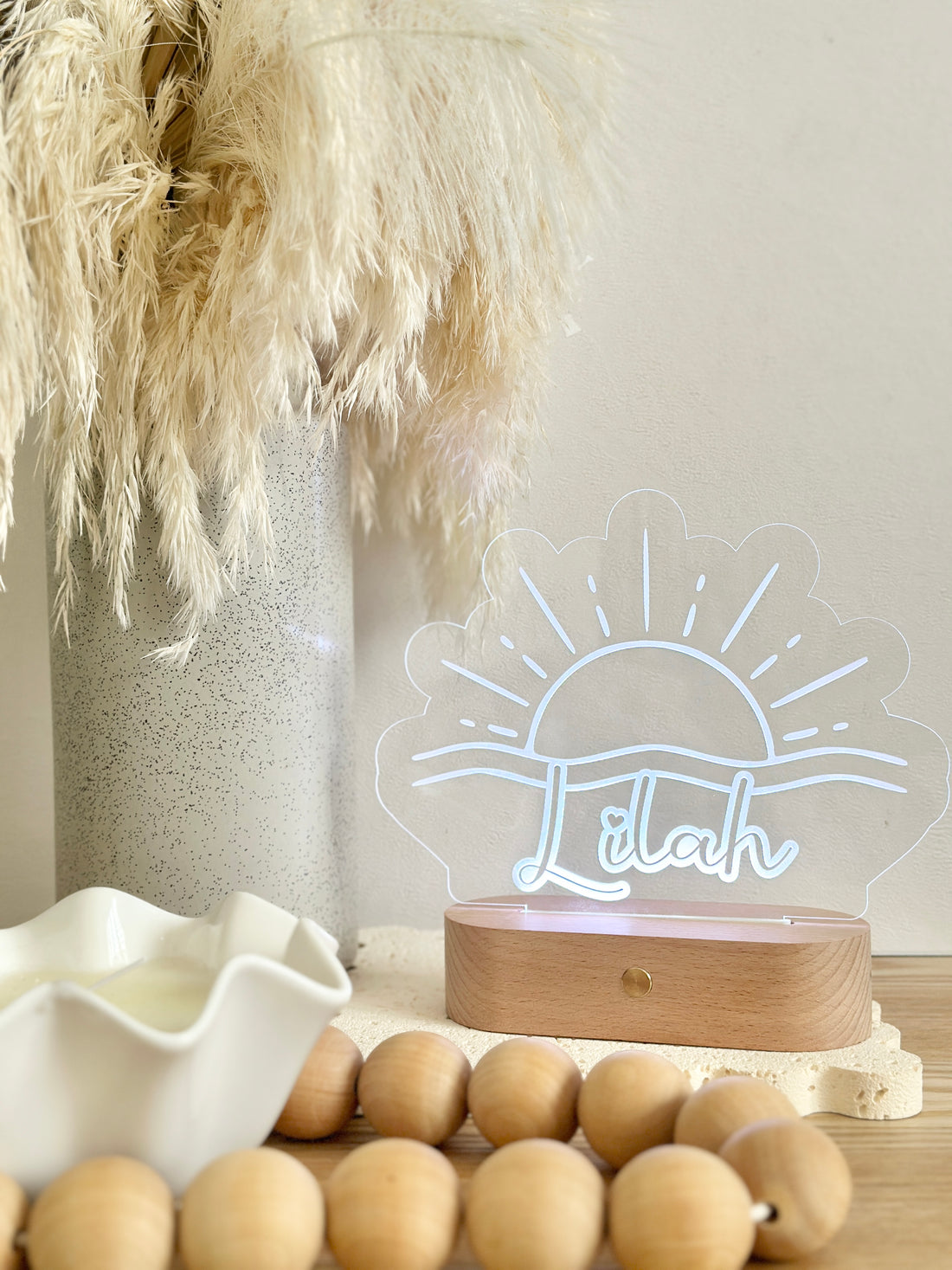 Personalised Sunset Night Light – Custom LED Light