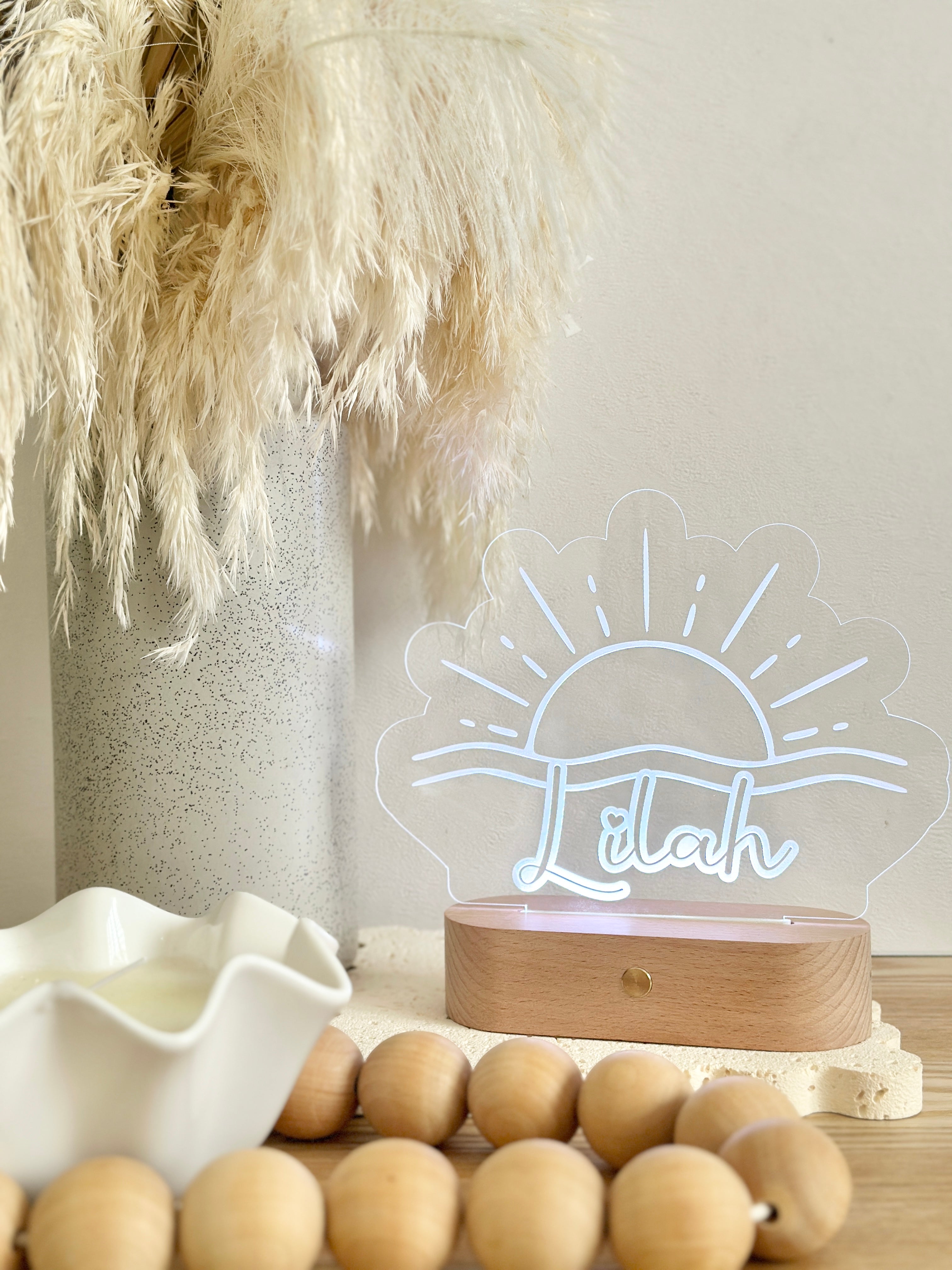 Personalised Sunset Night Light – Custom LED Light