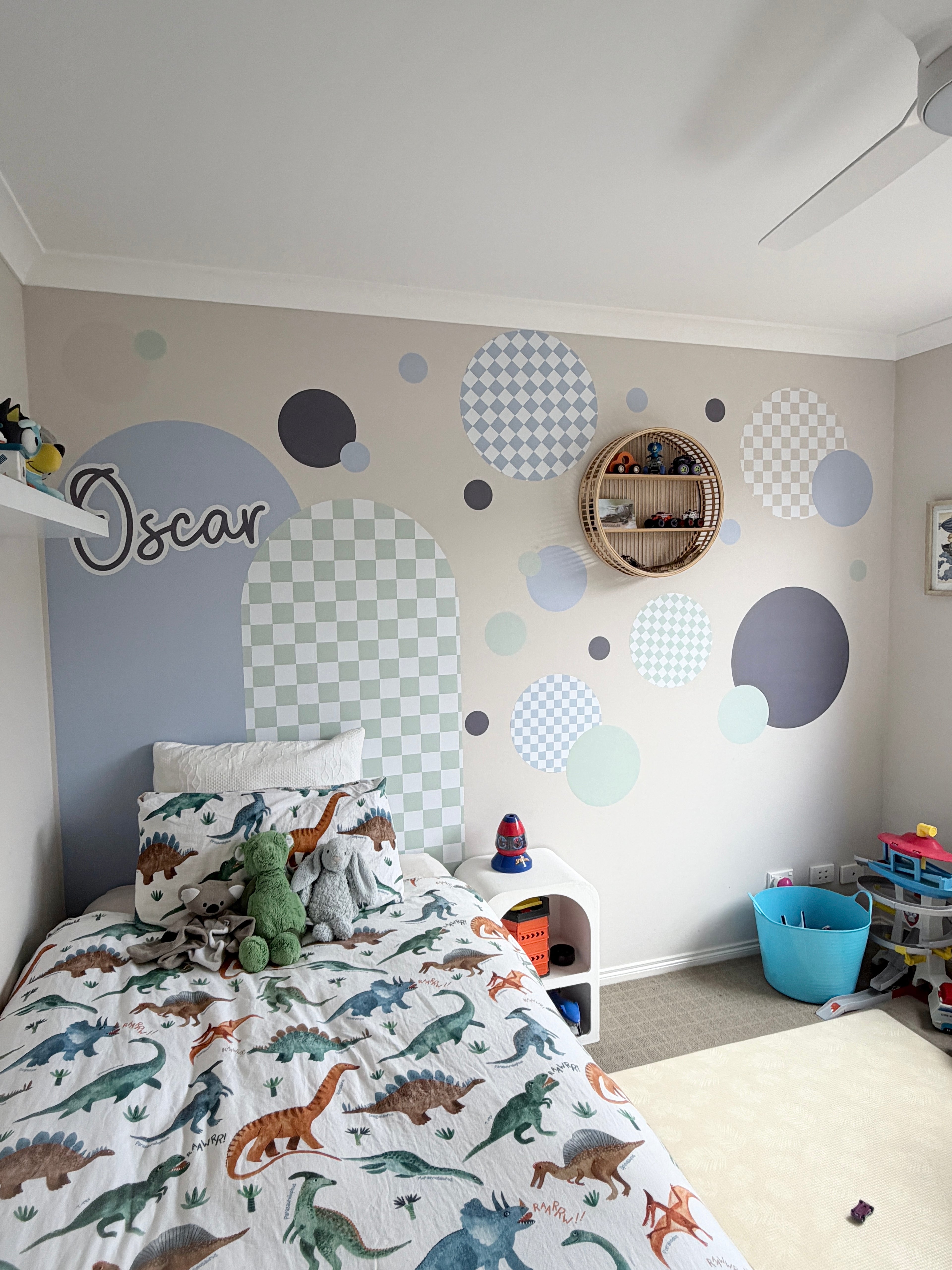 Choose Your Circle and Semi Circle Decals (six sizes, several colourways or choose ANY wallpaper design)
