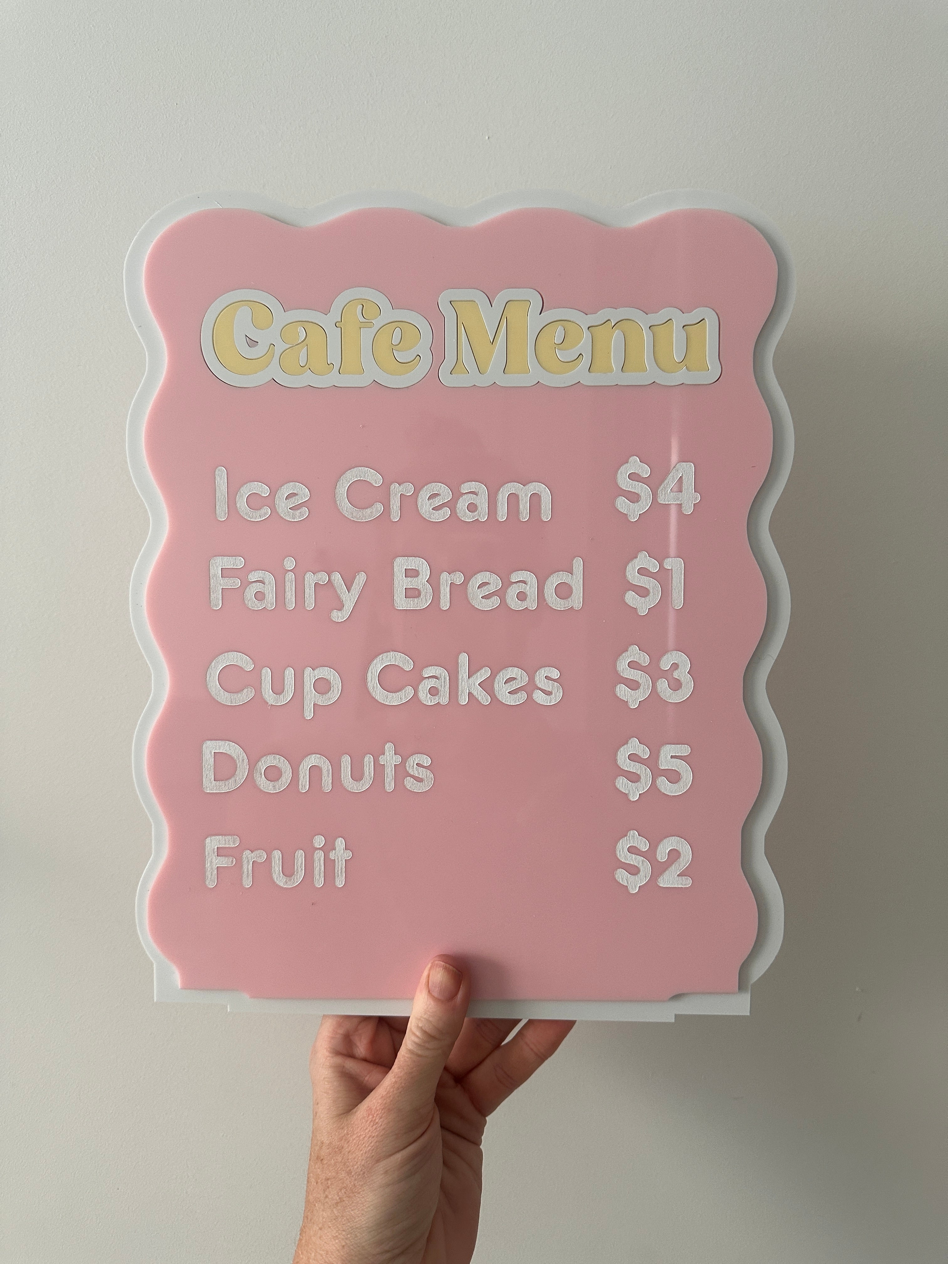 The Play Cafe Menu Bundle (Acrylic) Featured In Paris Hilton&