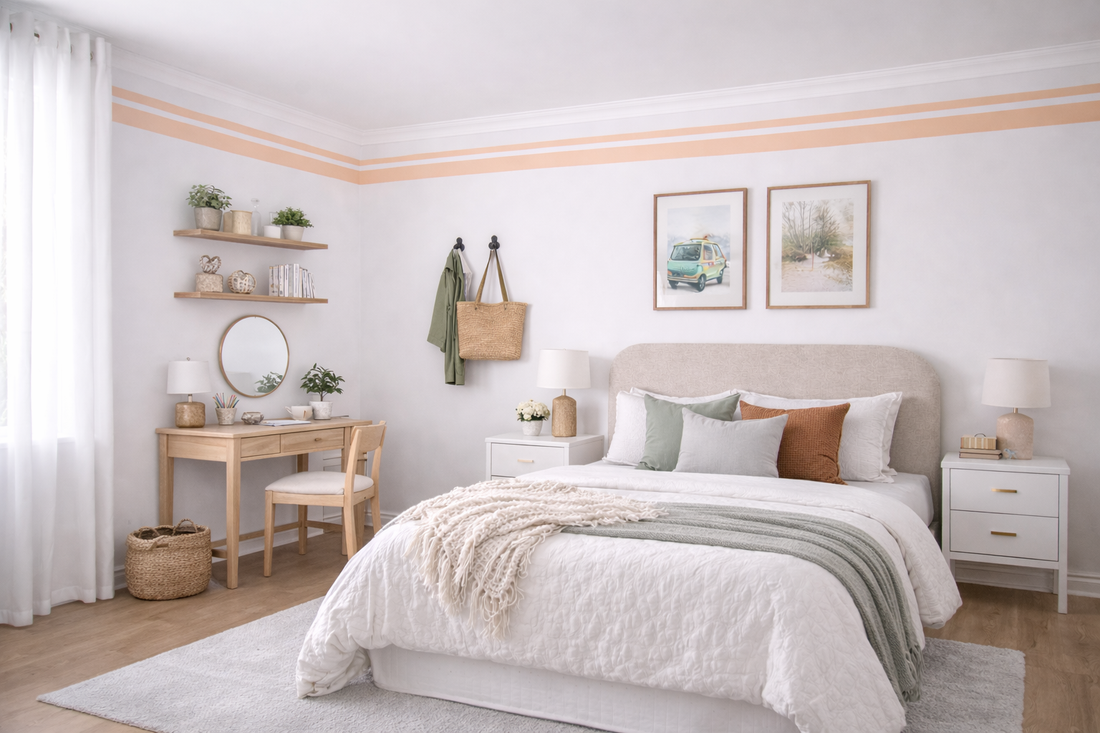 Wall Border Decals Thick & Thin Stripe