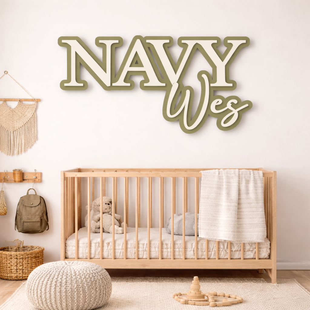 Statement Script Personalised Name Sign