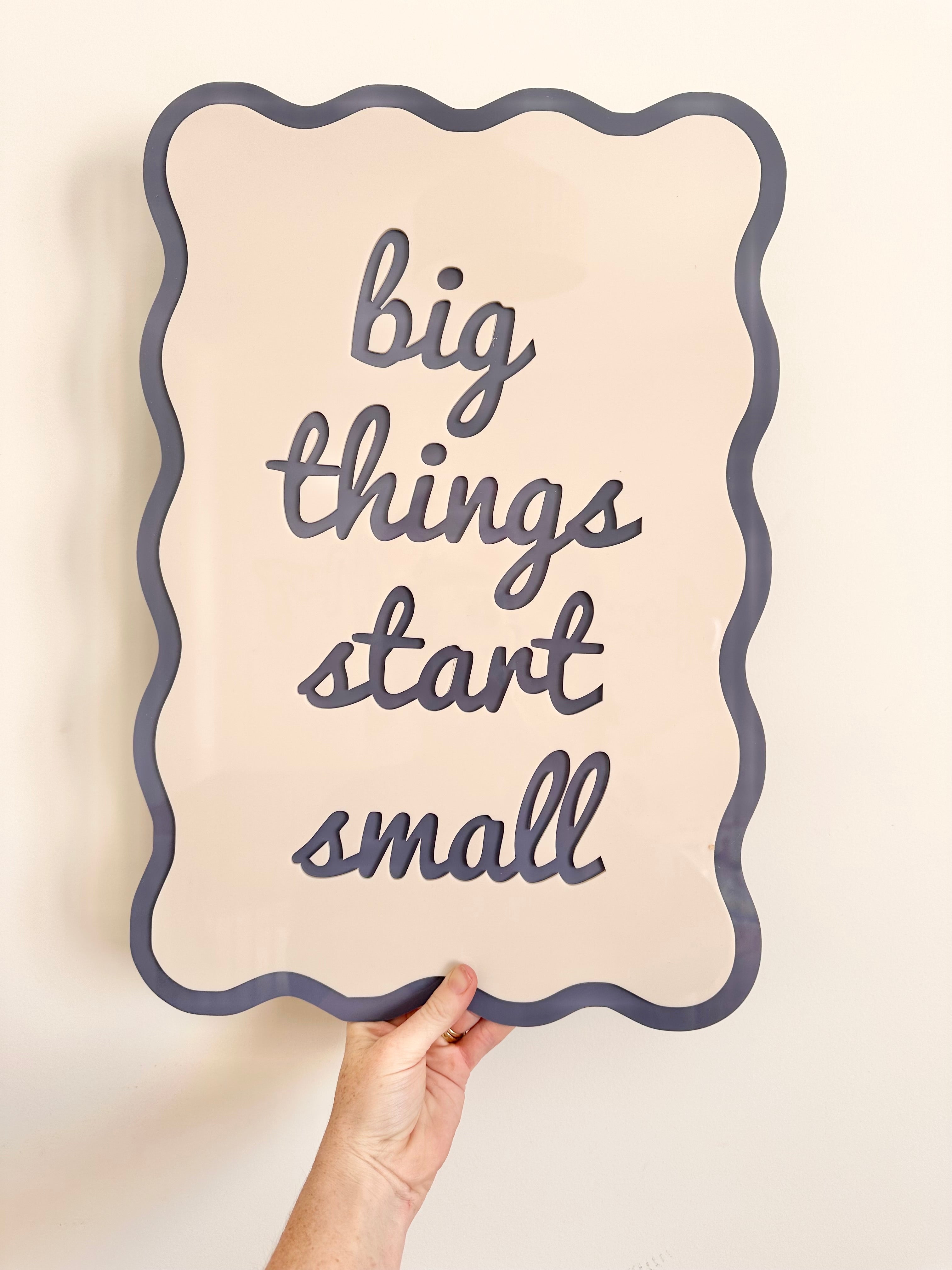 Wavy Wall Quotes Acrylic Art