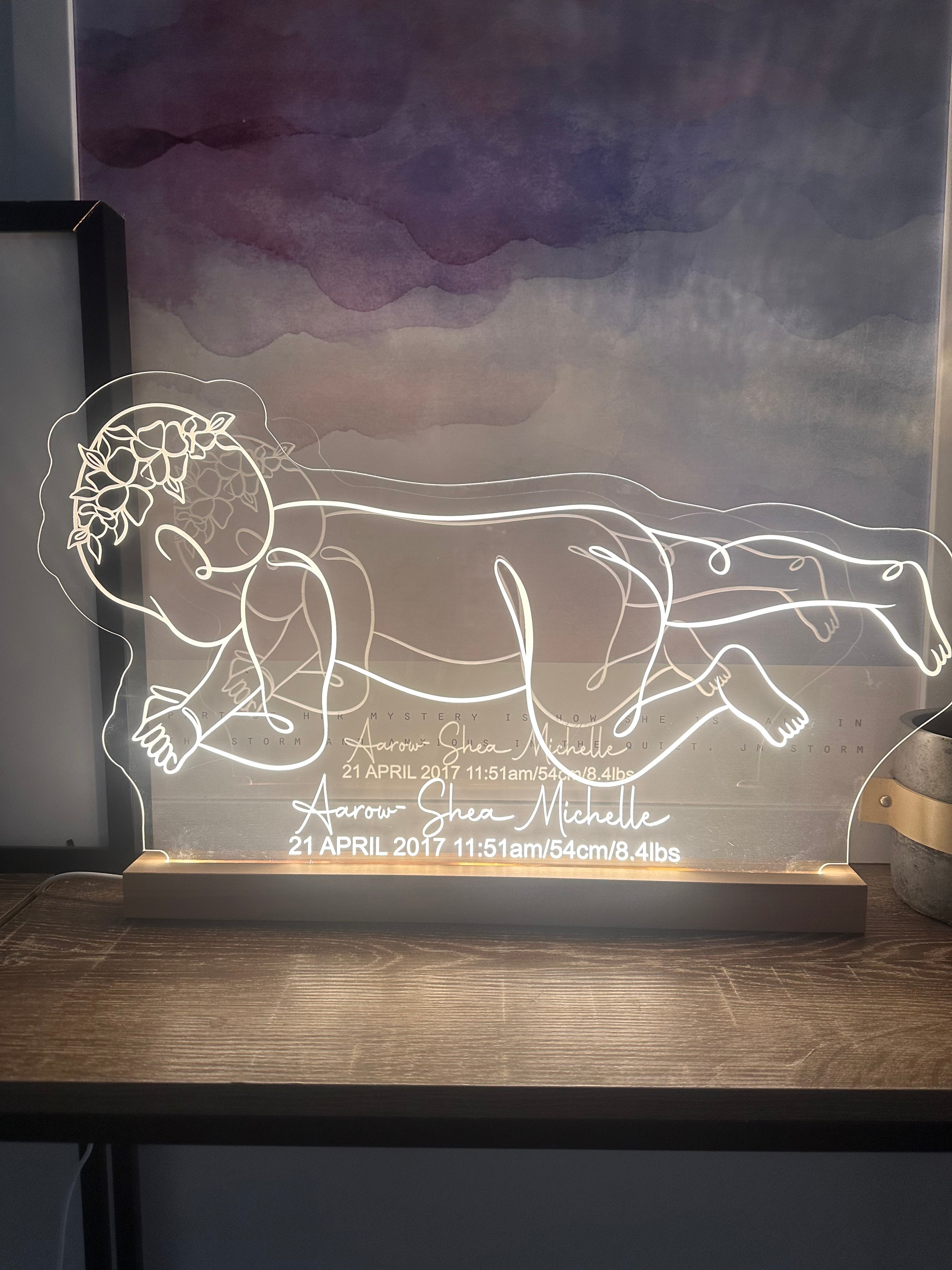 newborn baby scale night light