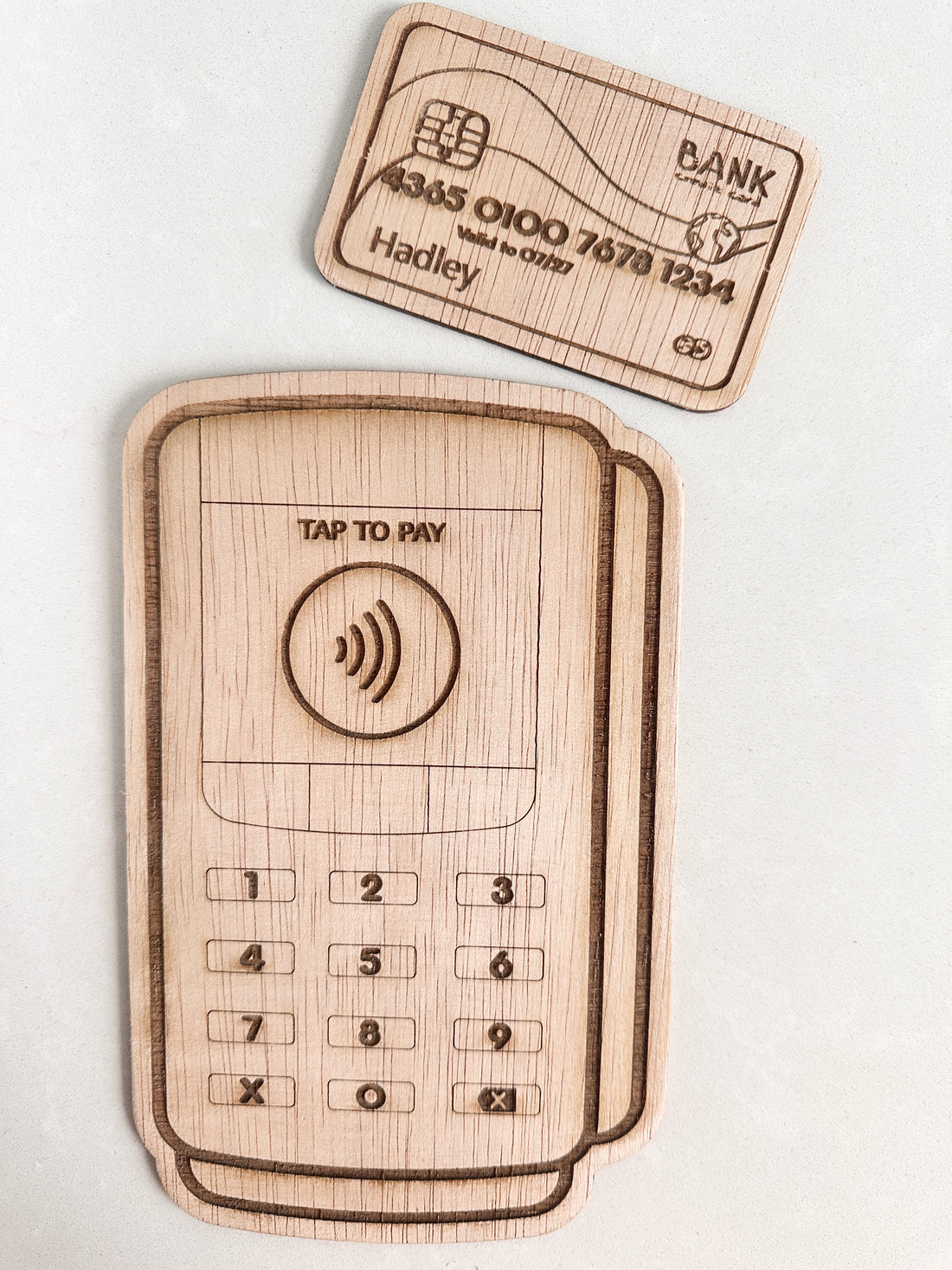 Little Shop Checkout Bundle – Play EFTPOS Machine + Wooden Money Set