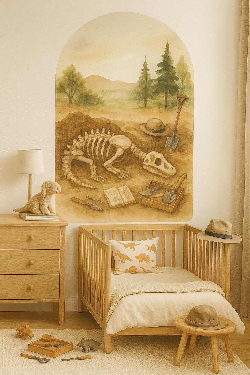Dino Dig Site Arch – Peel & Stick Adventure Wall Decal