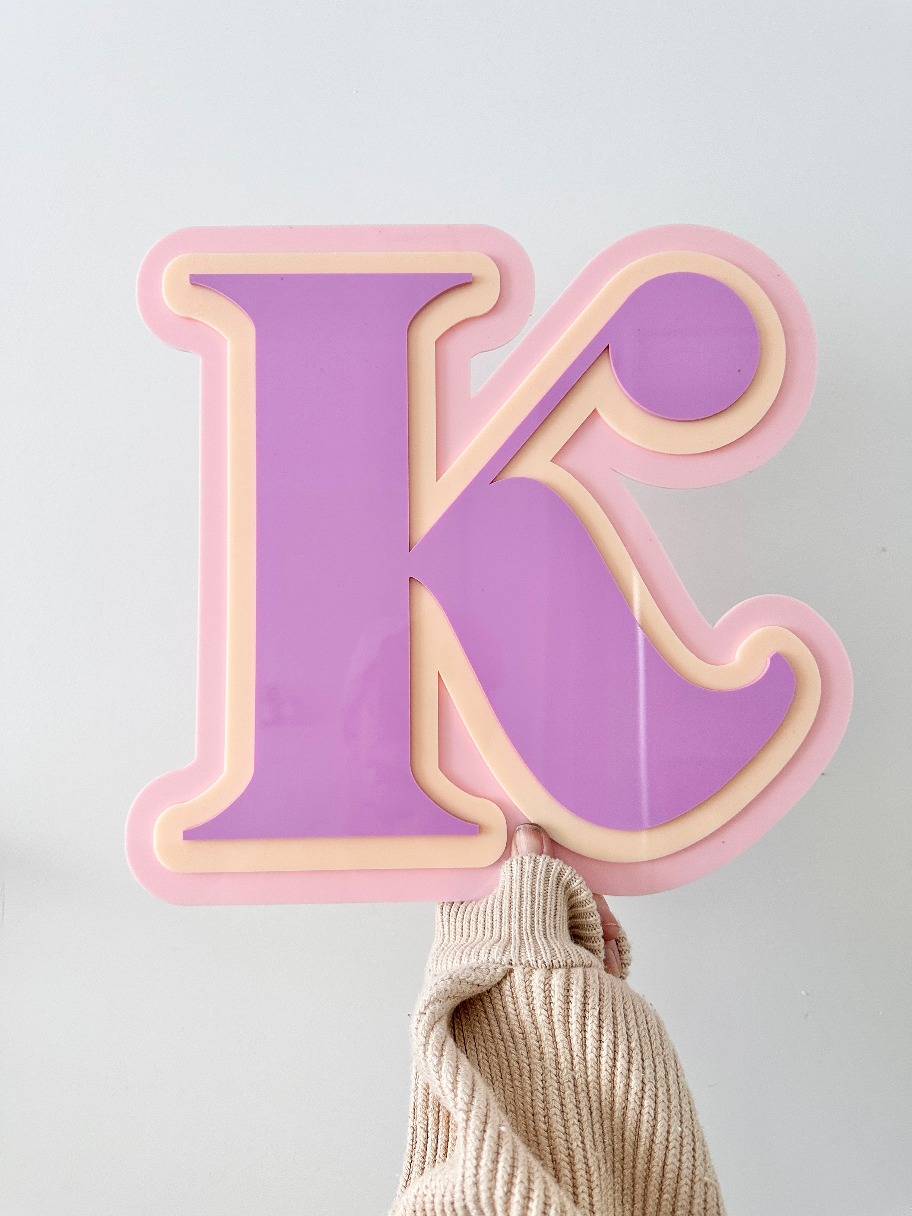 Personalised Large Initial Plaque