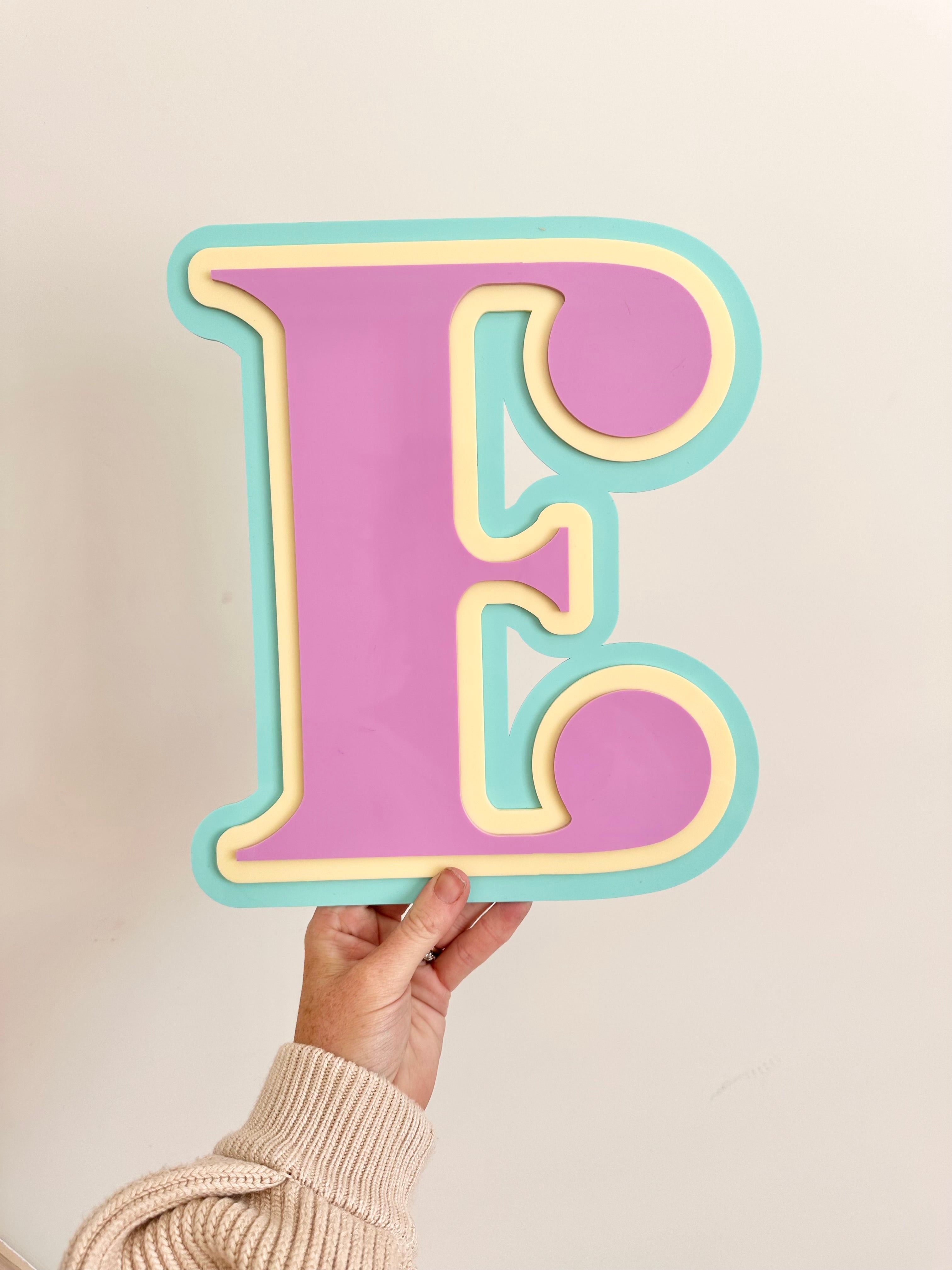 Personalised Large Initial Plaque