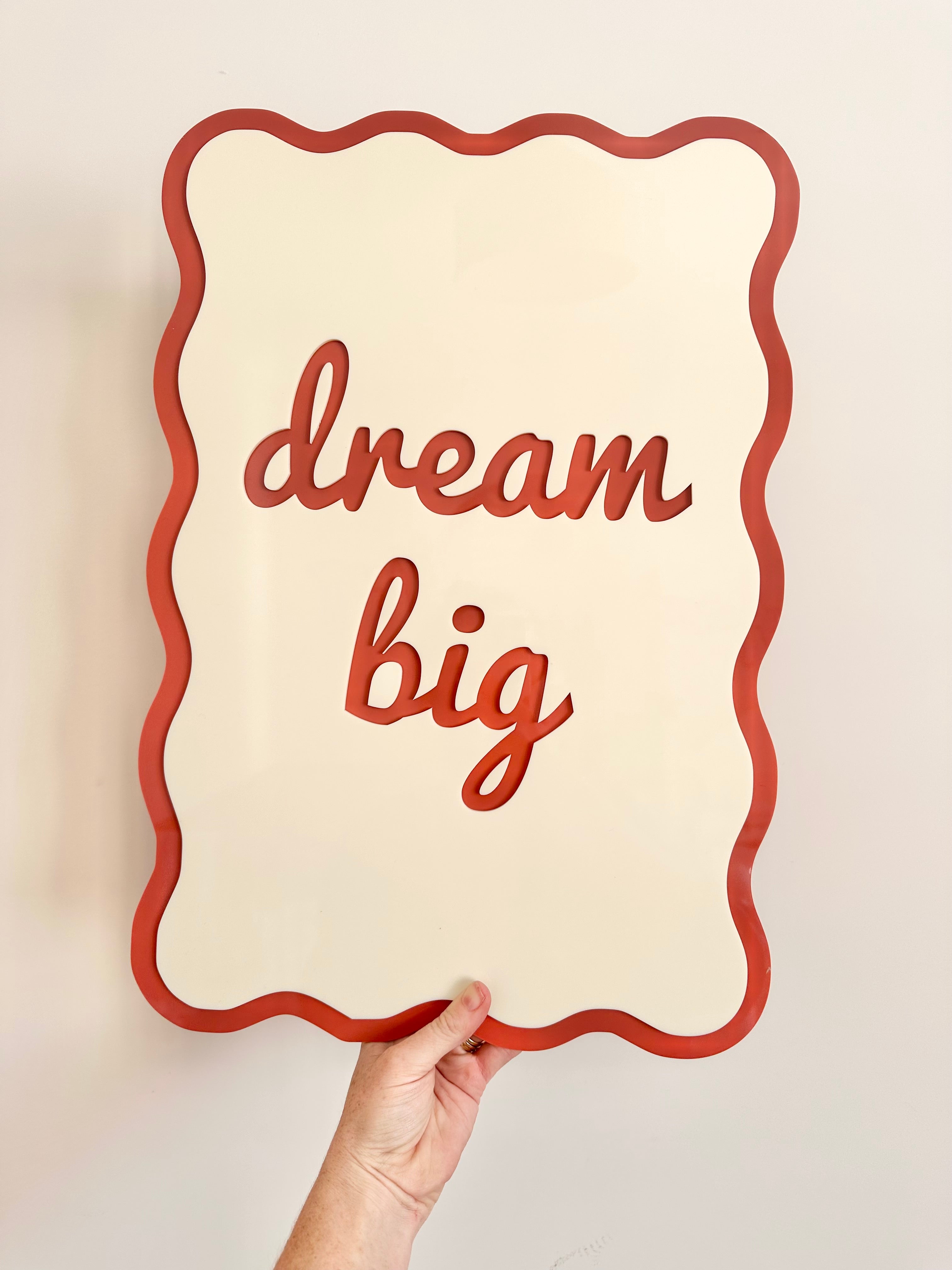 Wavy Wall Quotes Acrylic Art