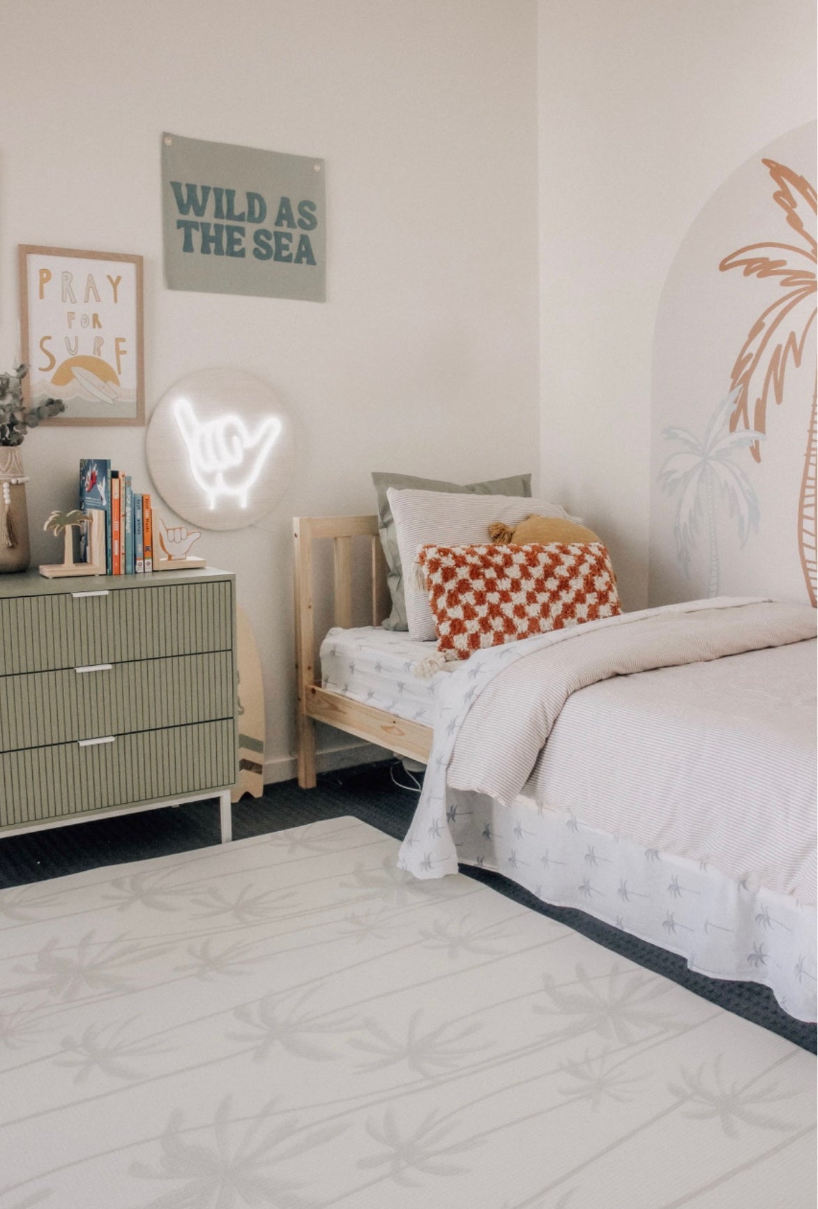 Shaka Wooden Neon Sign