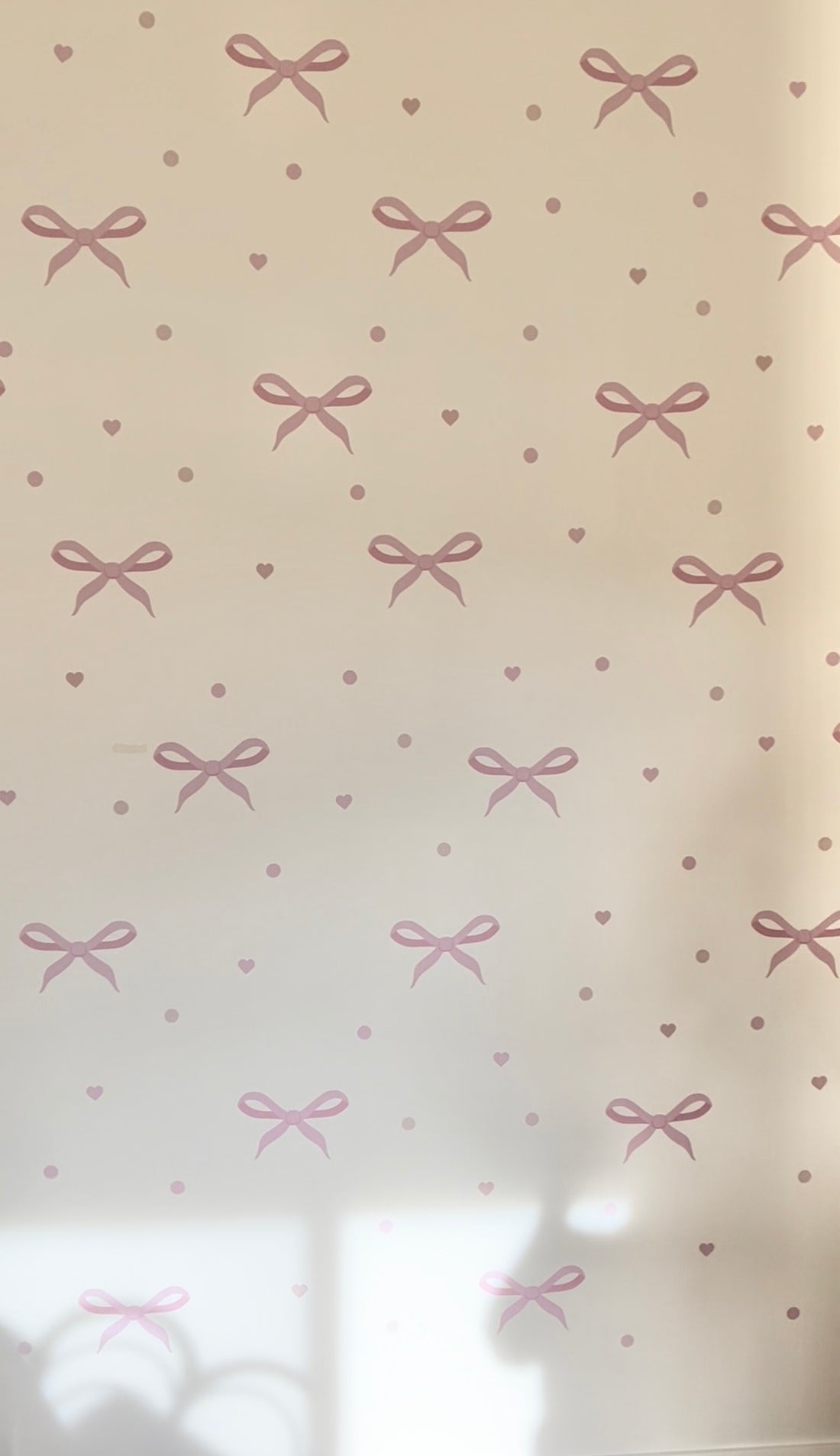 Vintage Bows & Blush Wall Decal Set