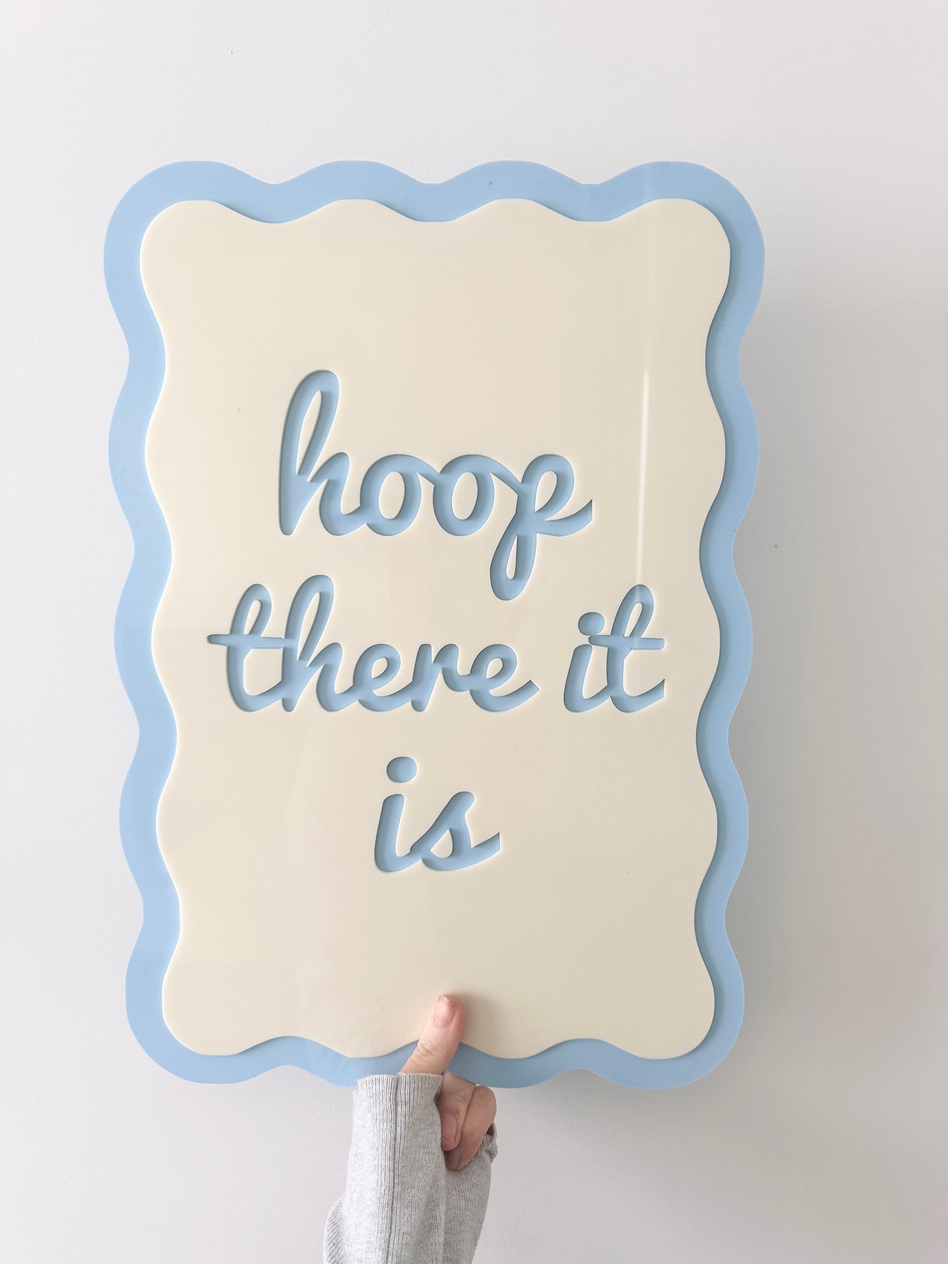 Wavy Wall Quotes Acrylic Art