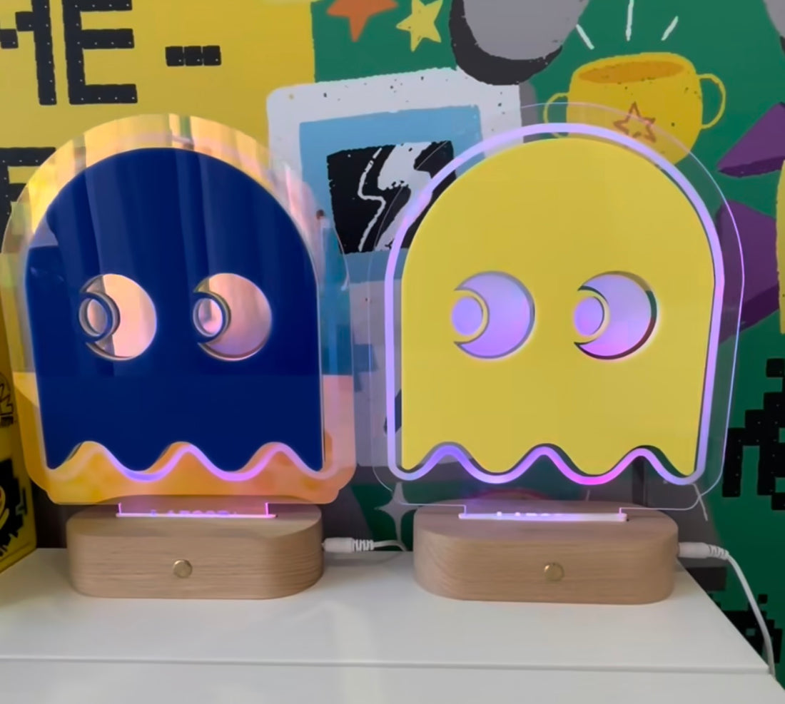 Retro Arcade Ghost Colour Pop Night Light