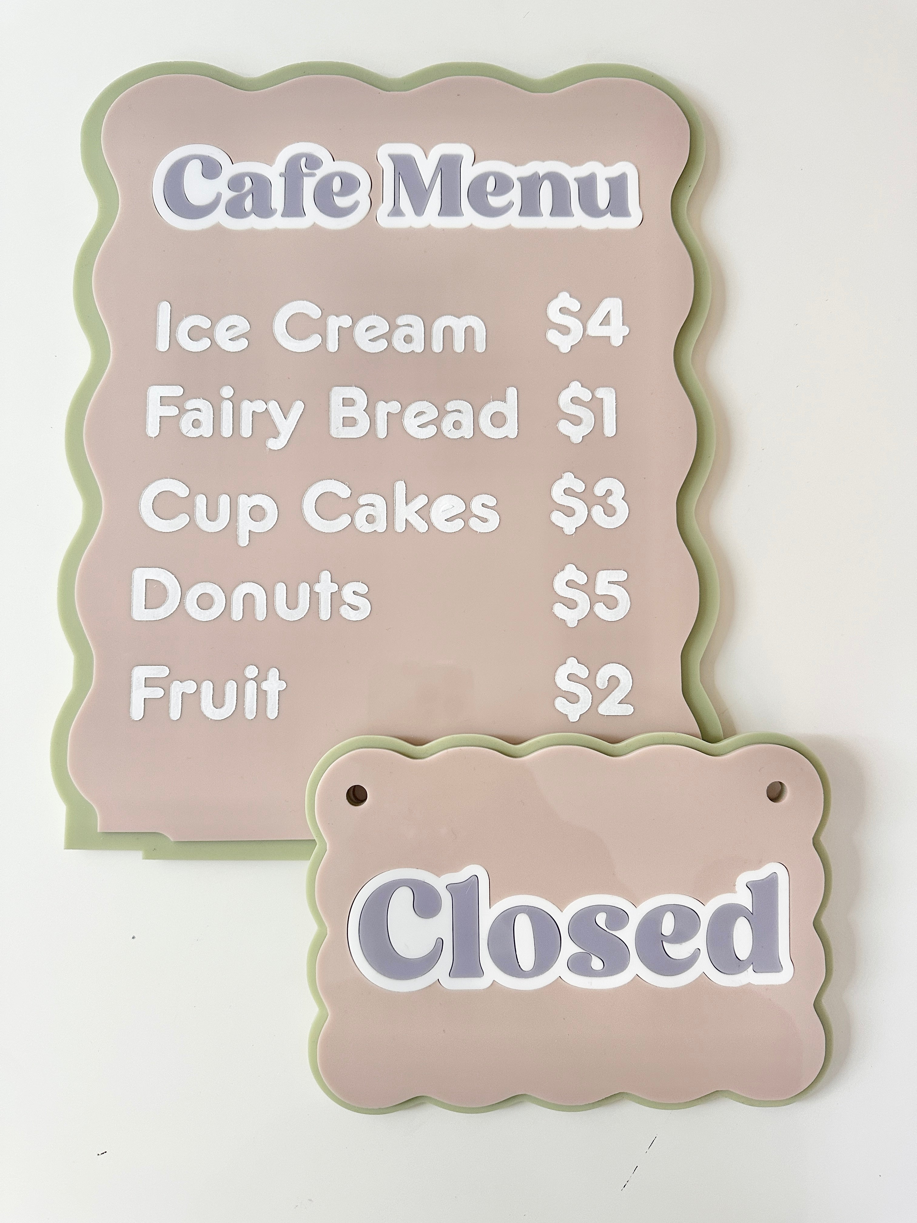 The Play Cafe Menu Bundle (Acrylic) Featured In Paris Hilton&