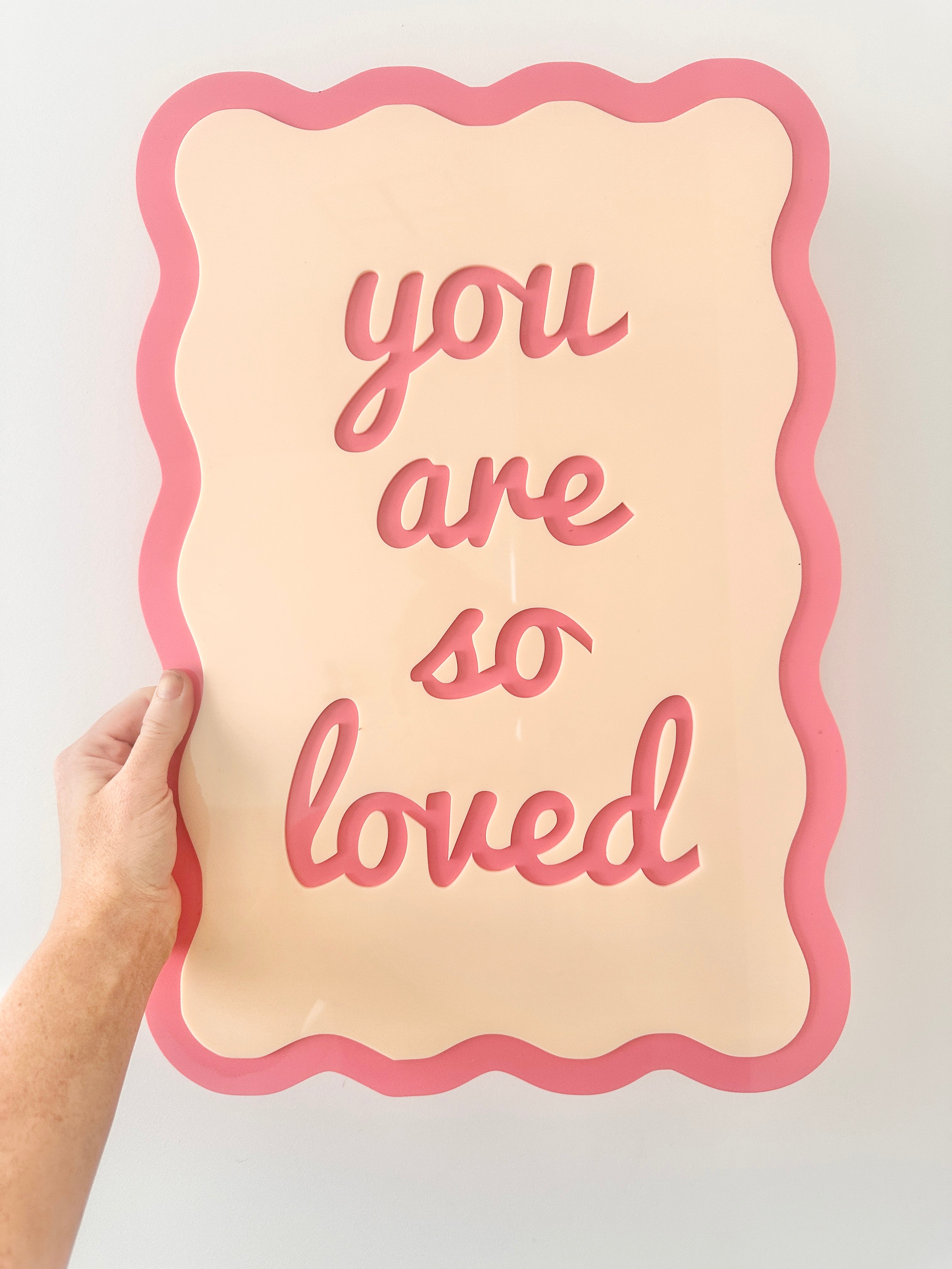 Wavy Wall Quotes Acrylic Art