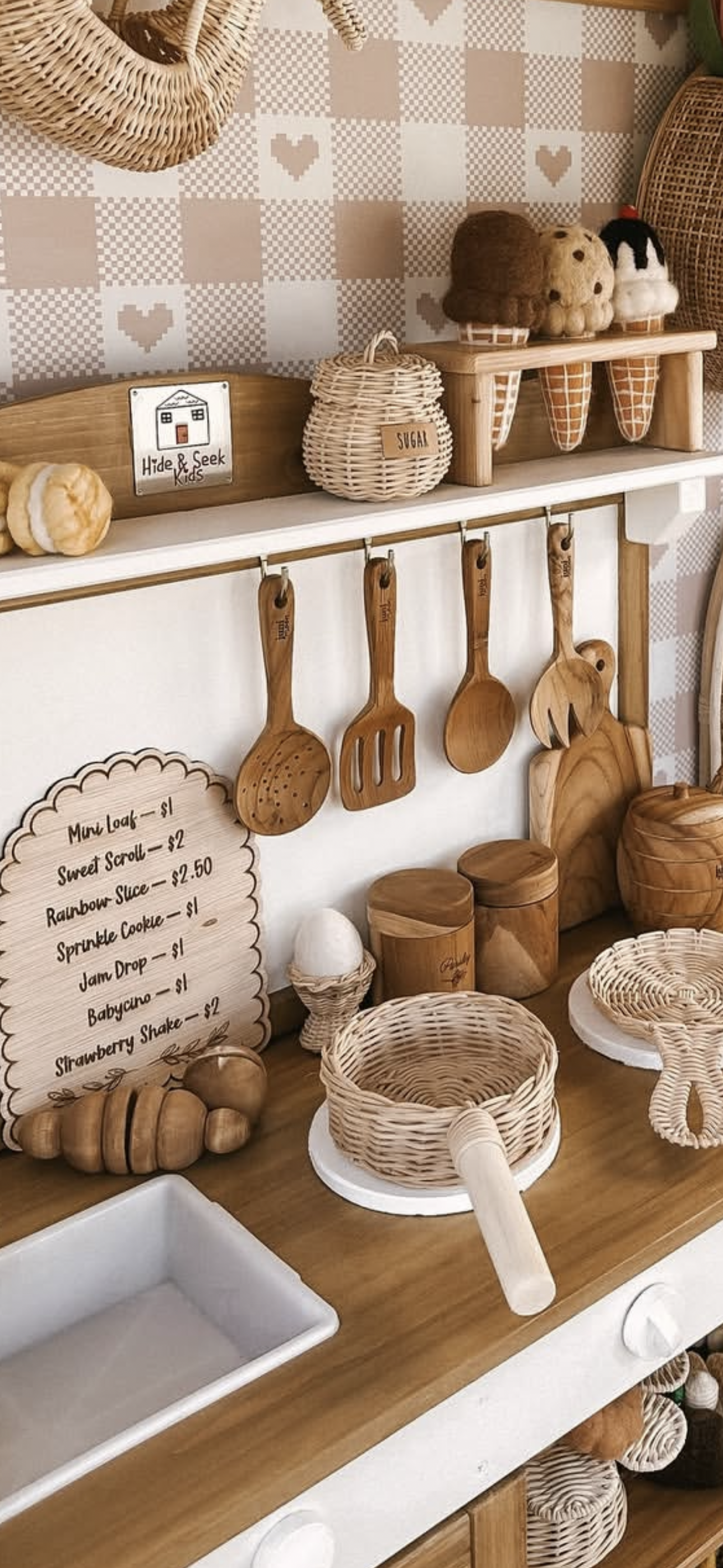 Wooden Bakery Menu Sign