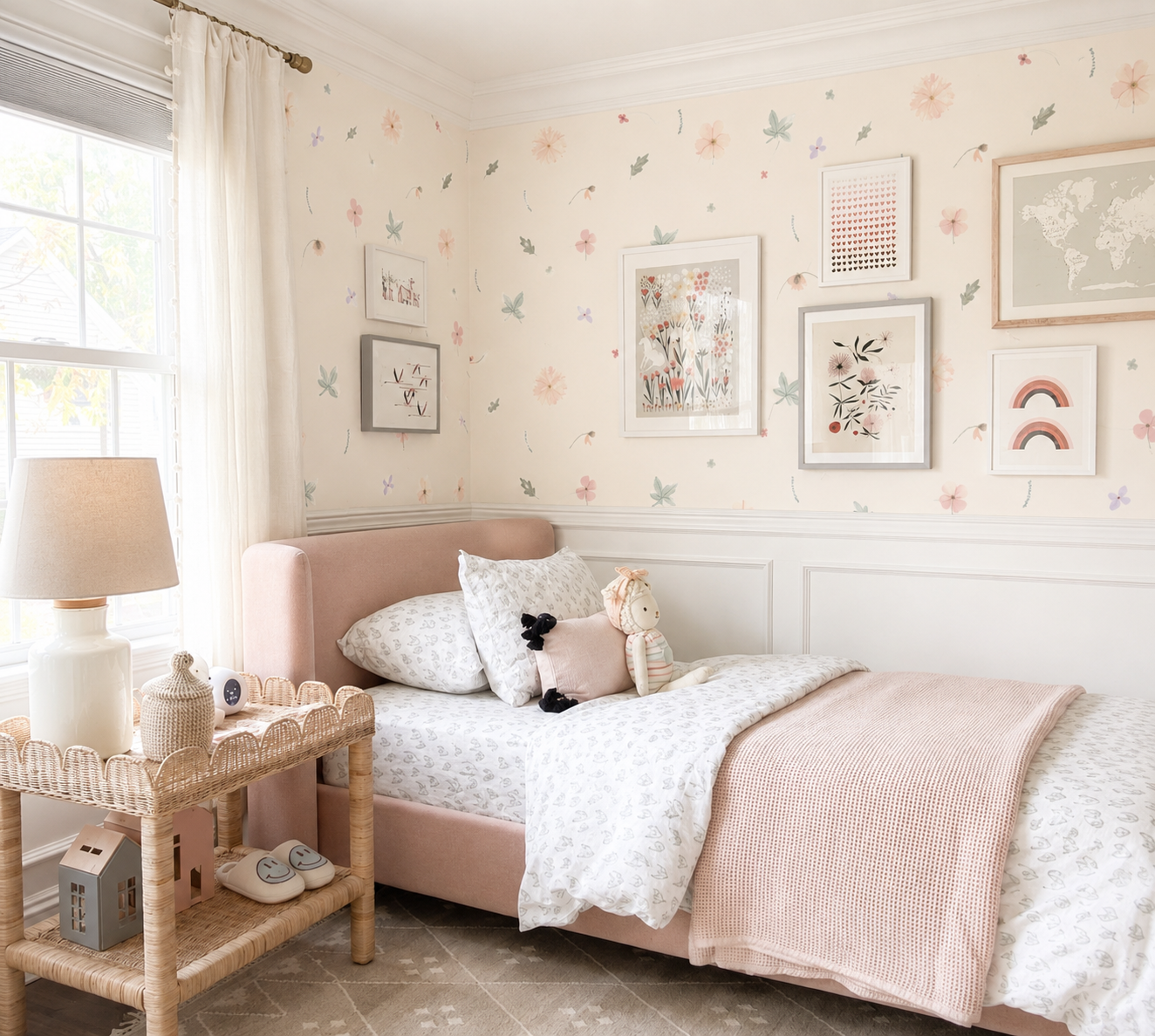 Florette Peel & Stick Kids Wallpaper