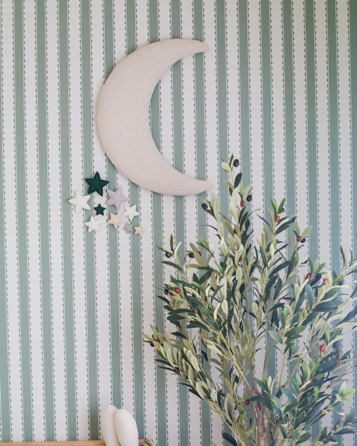 Mavi’s Stripes with a Twist Peel & Stick Kids Wallpaper