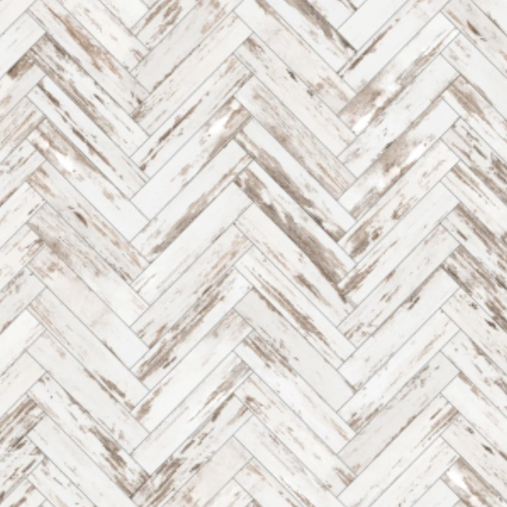 Faux Wooden Herringbone Peel & Stick Wallpaper